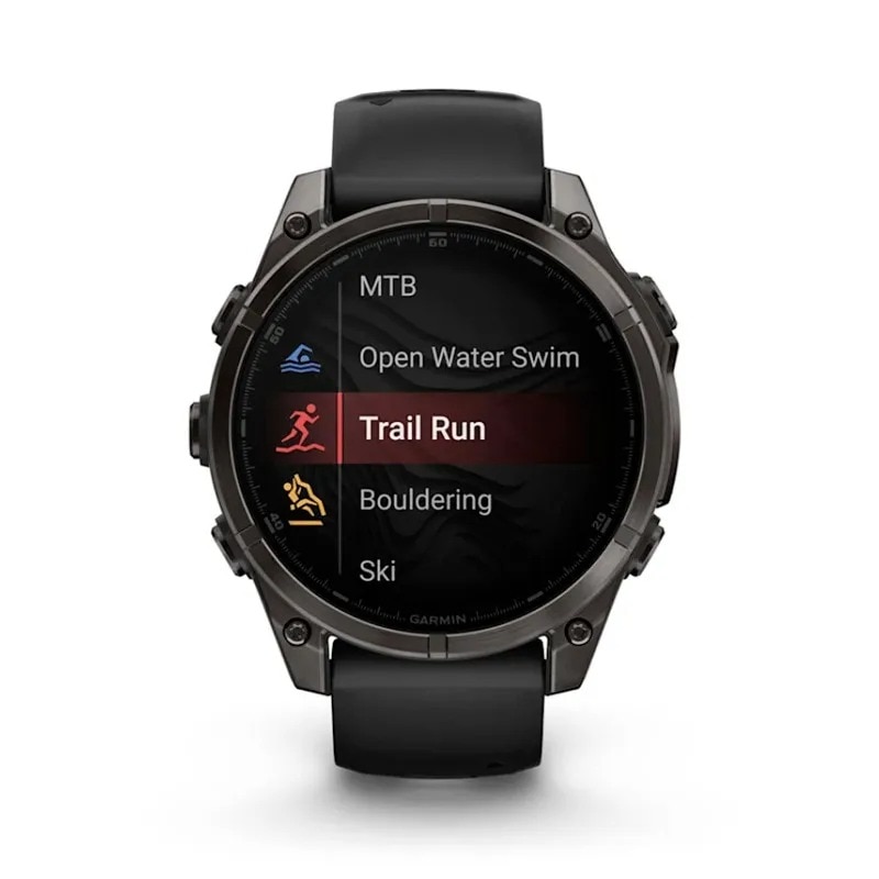 Relógio Smartwatch Fenix 8 Zafiro Amoled, DLC - 47 mm Cinzento carvão-3