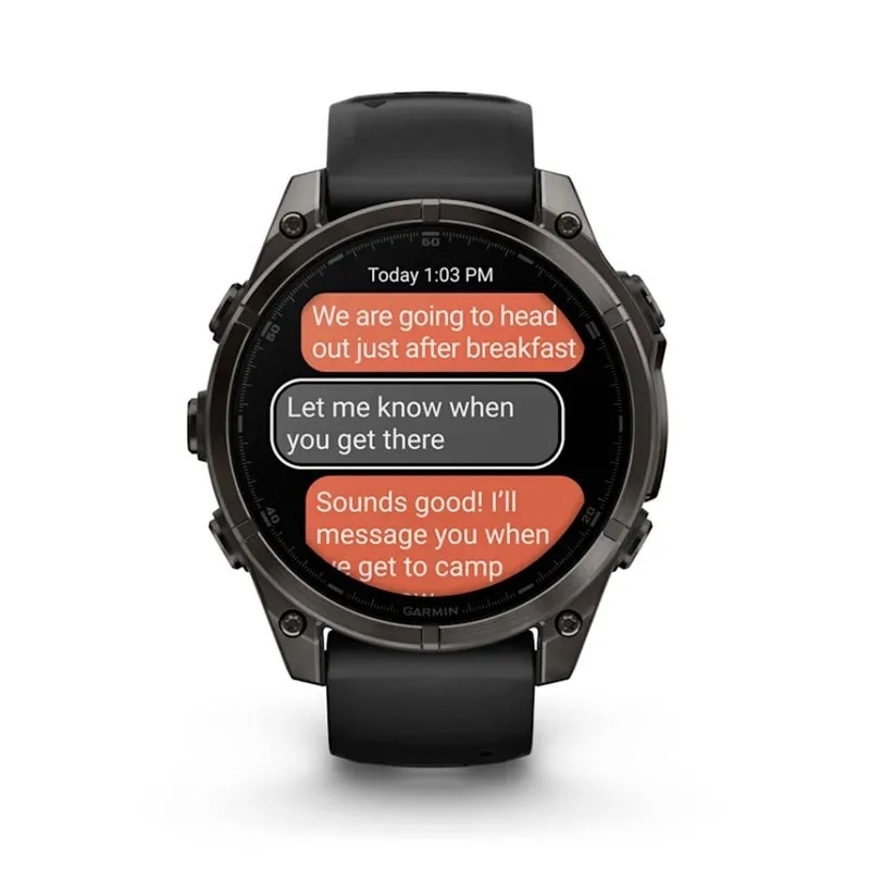 Relógio Smartwatch Fenix 8 Zafiro Amoled, DLC - 47 mm Cinzento carvão-7