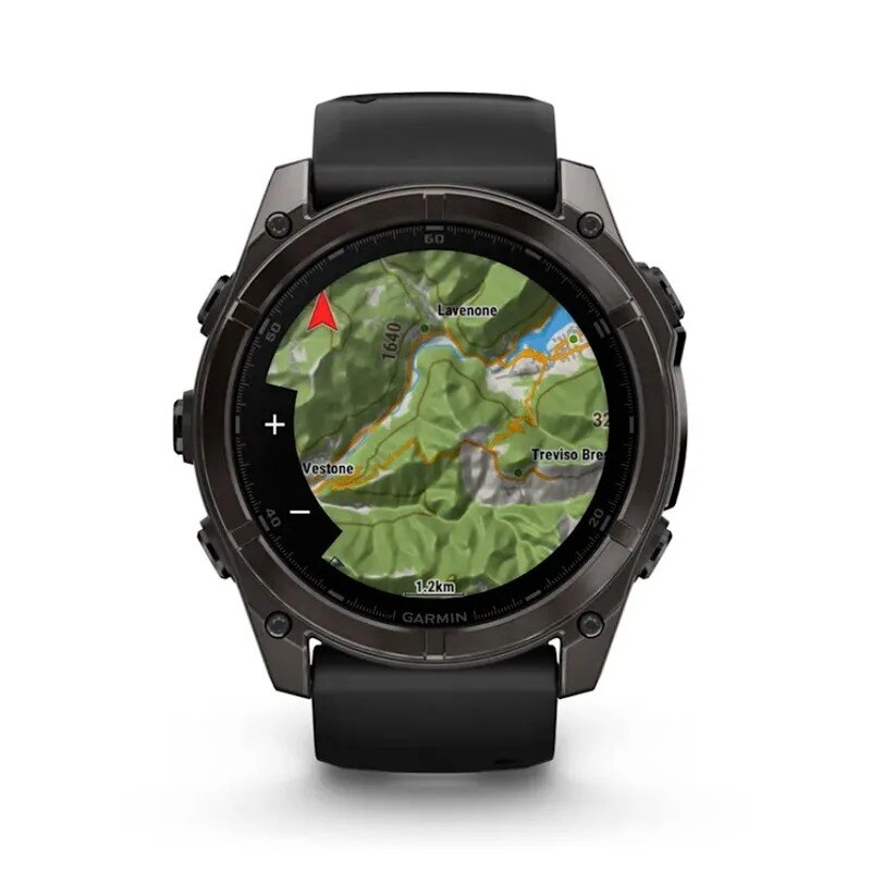Relógio Smartwatch Fenix 8 Zafiro Amoled Titânio DLC - 51mm Cinzento carvão-5