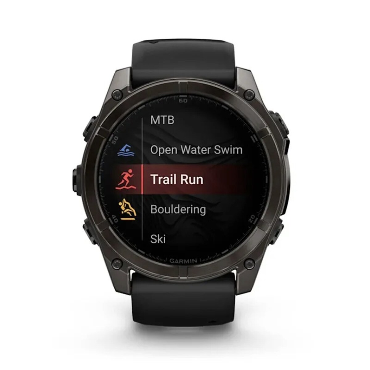Relógio Smartwatch Fenix 8 Zafiro Amoled Titânio DLC - 51mm Cinzento carvão-6