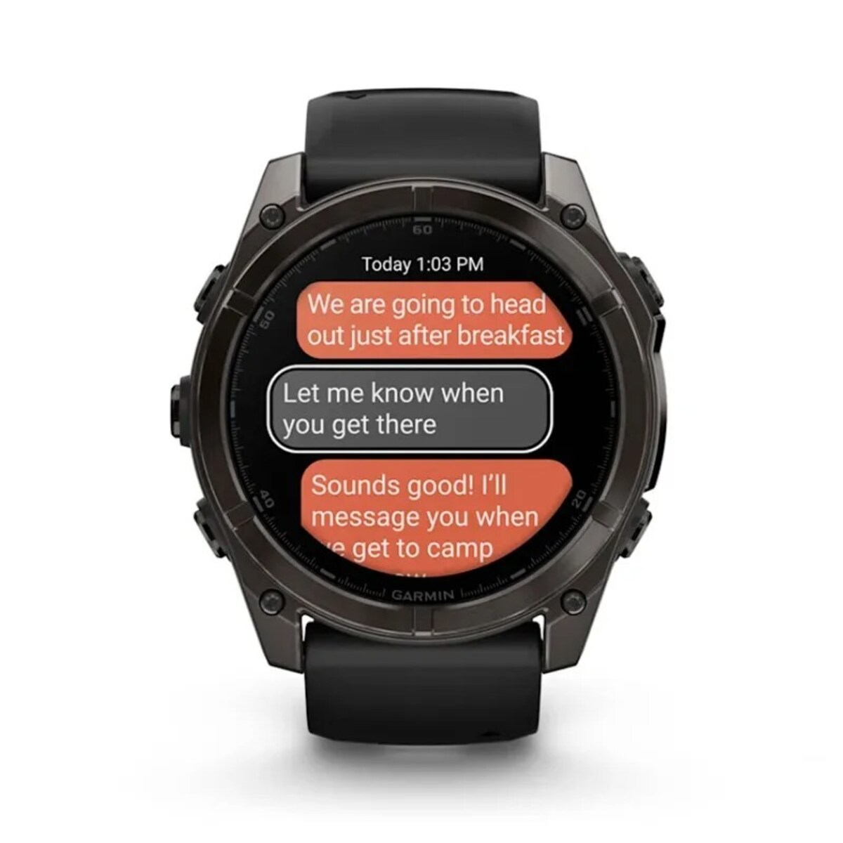 Relógio Smartwatch Fenix 8 Zafiro Amoled Titânio DLC - 51mm Cinzento carvão-8