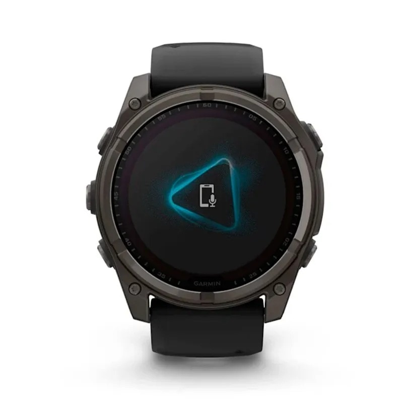 Relógio Smartwatch Fenix 8 Zafiro Solar, Titânio DLC - 51 mm Cinzento carvão-2