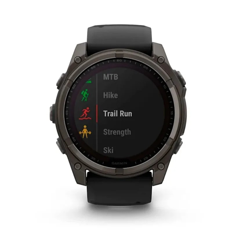 Relógio Smartwatch Fenix 8 Zafiro Solar, Titânio DLC - 51 mm Cinzento carvão-5