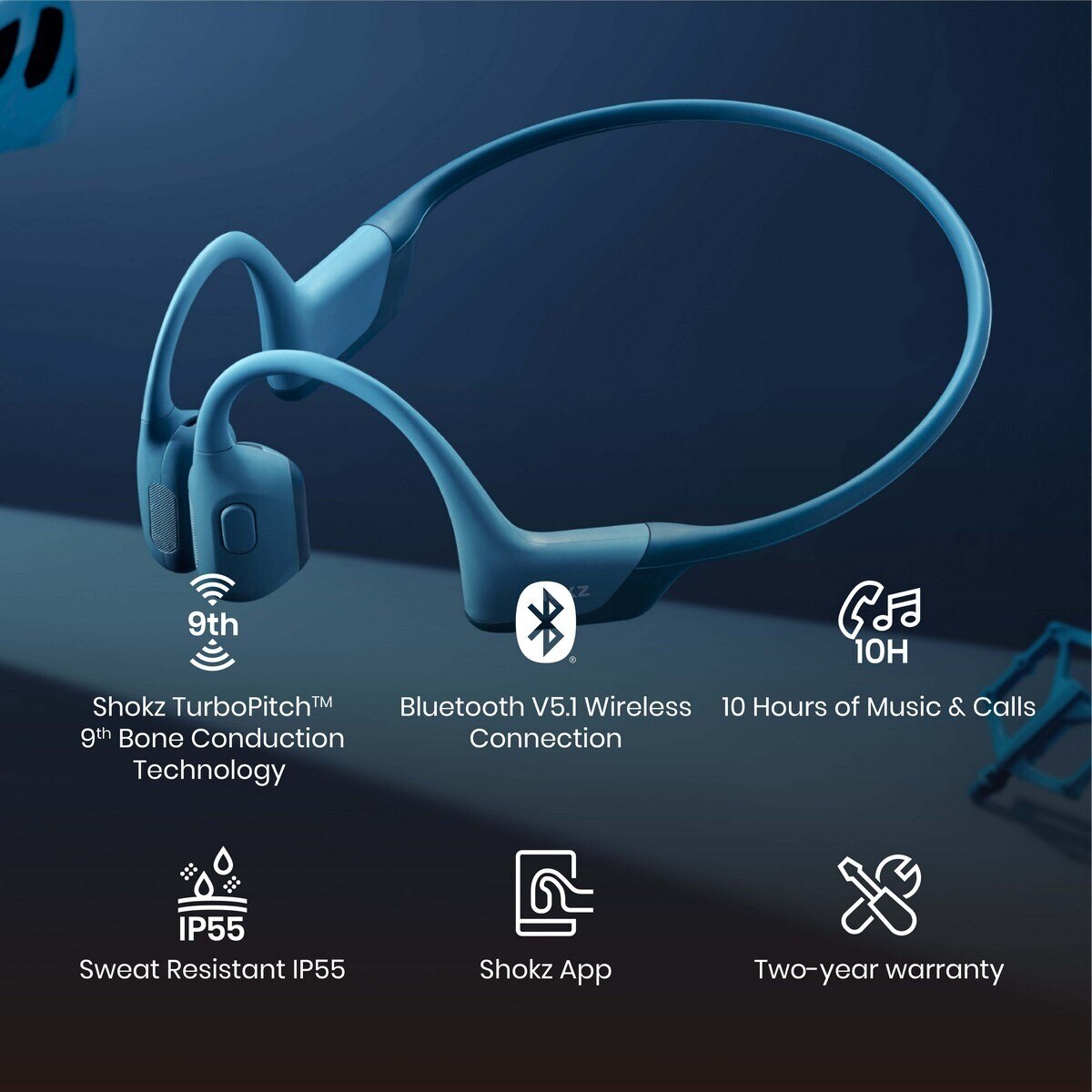 Auriculares Desportivos de Condução Óssea Sem Fios OpenRun Pro Rosa-2