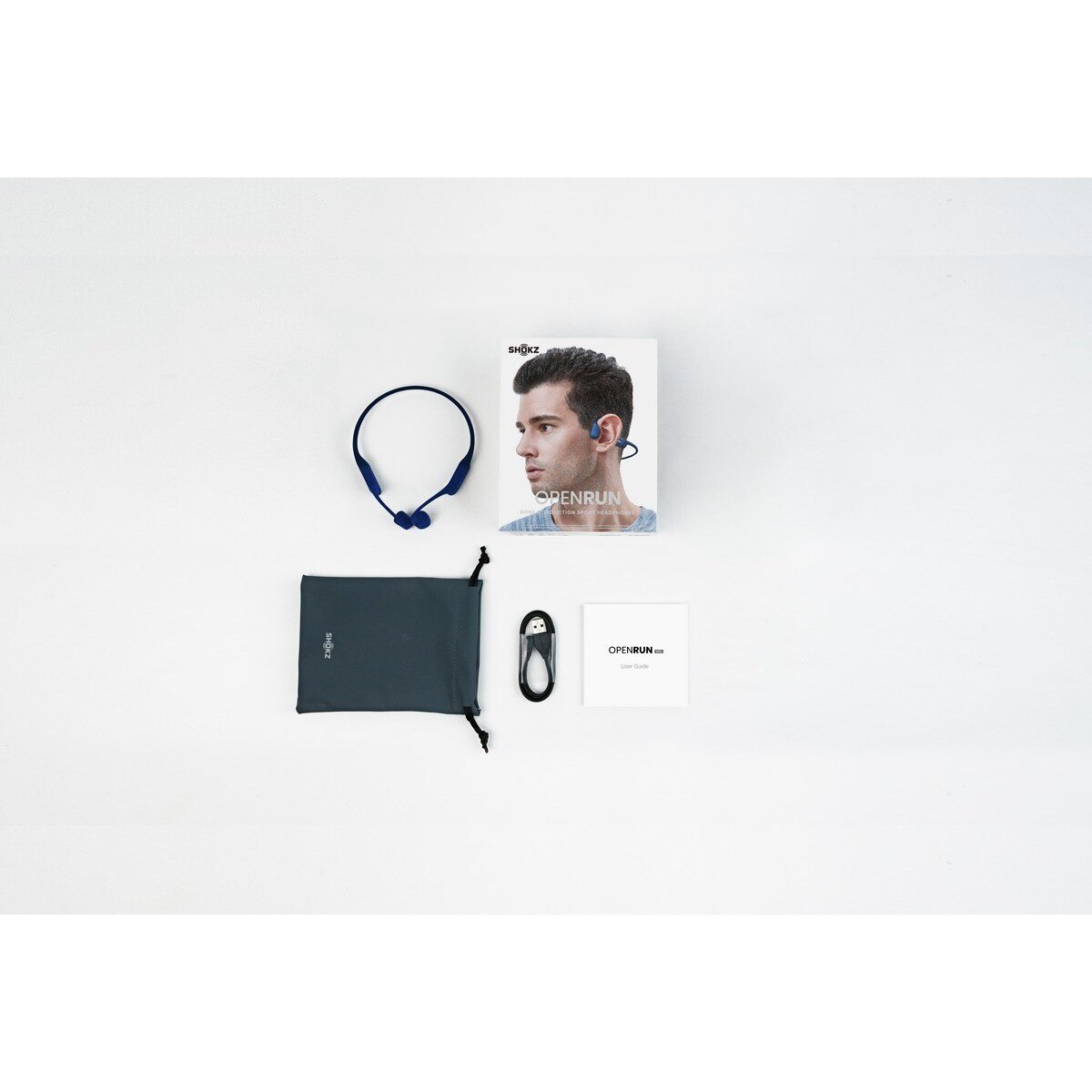 Auriculares Desportivos de Condução Óssea Sem Fios OpenRun Azul-3