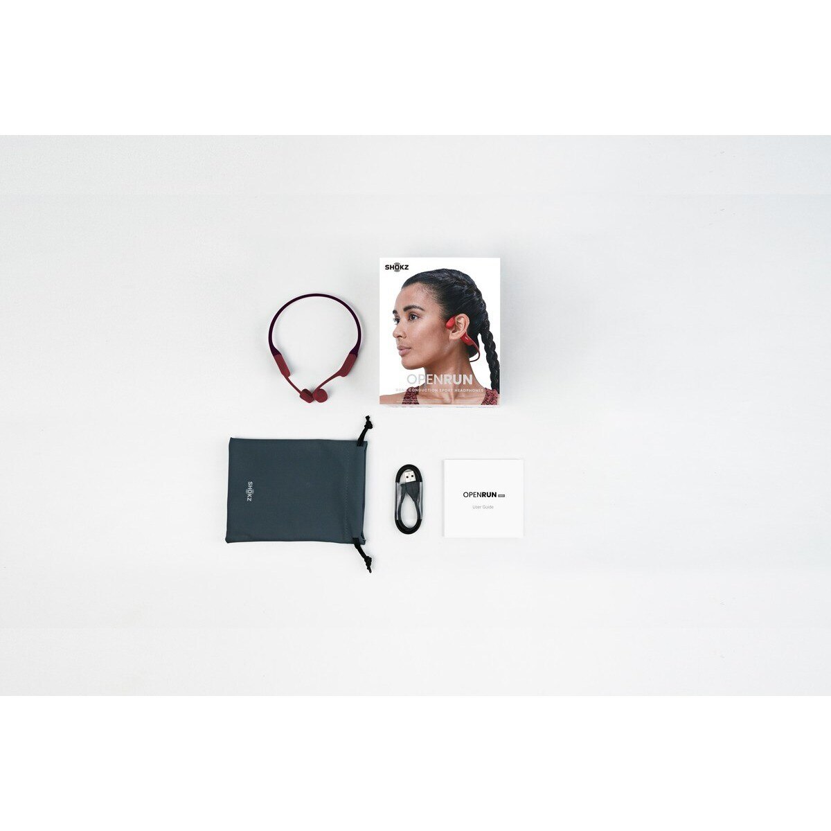 Auriculares Desportivos de Condução Óssea Sem Fios OpenRun Vermelho-3