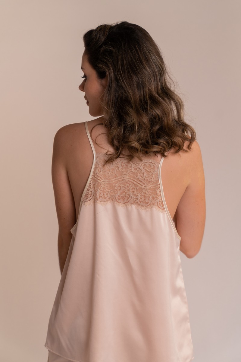 Pijama Top & Calções Champagne Glam 2