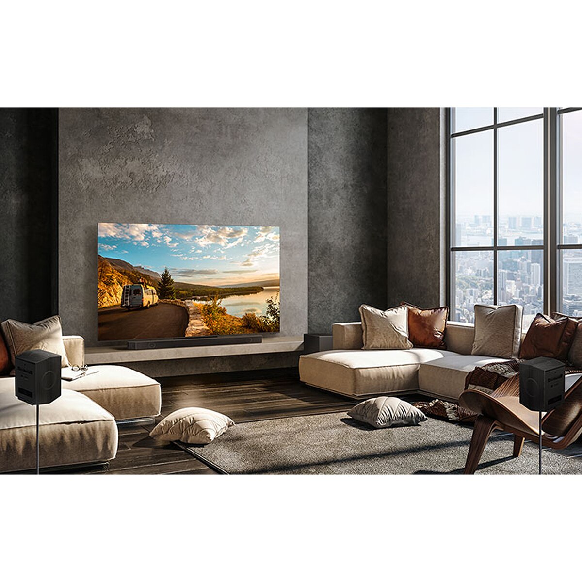 Recondicionado - Grade B - Barra de Som Samsung 2023 HW-Q990C Dolby Atmos y DTS: X, Q-Symphony, 11.1.4 ch, 656W, Subwoofer sem Fios Preto-7