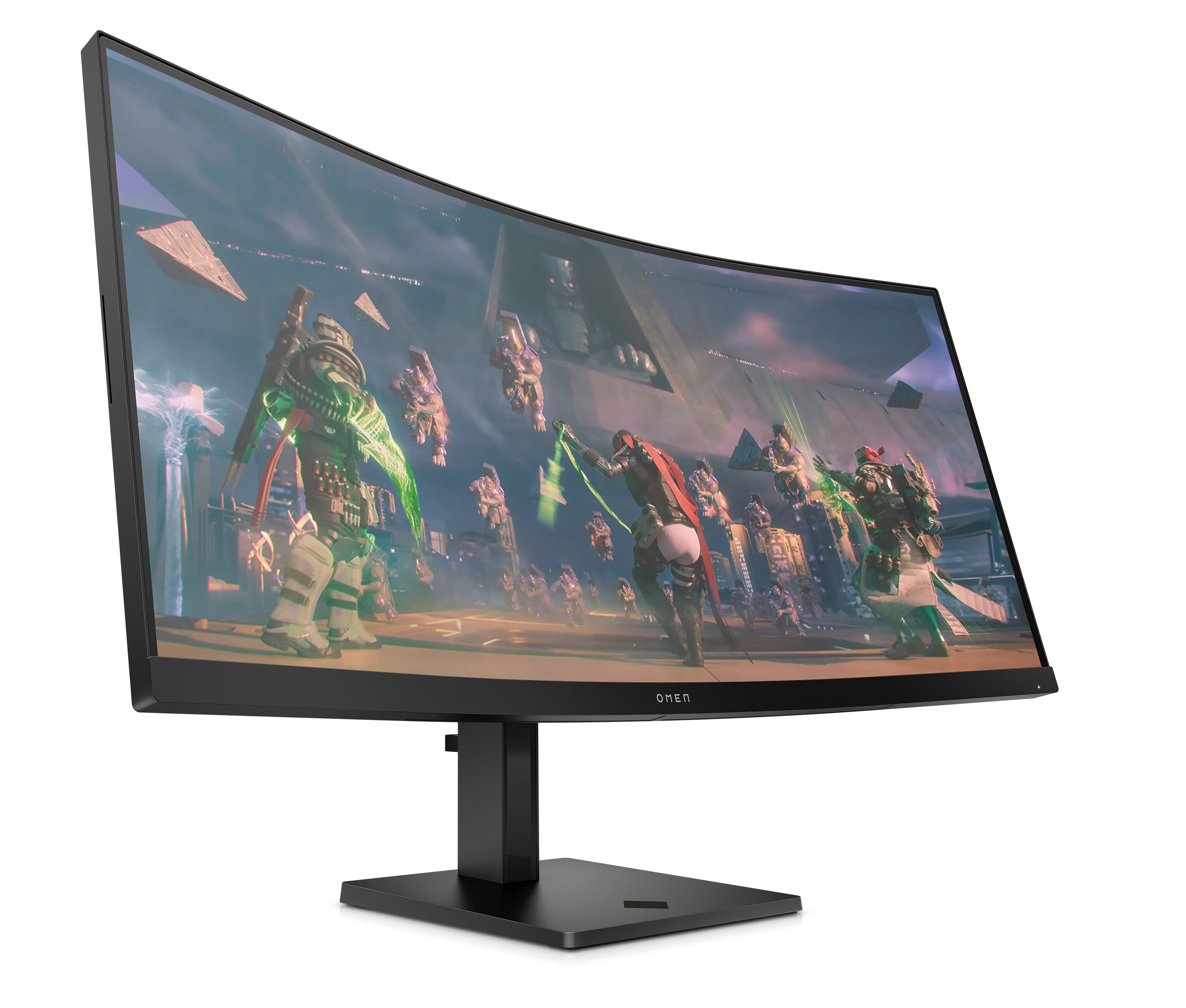 Recondicionado - Grade A - Monitor PC Gaming 34" (86,4 cm) HP OMEN 34c Curvo, 165 Hz, WQHD, áudio integrado, AMD FreeSync Premium Preto-2