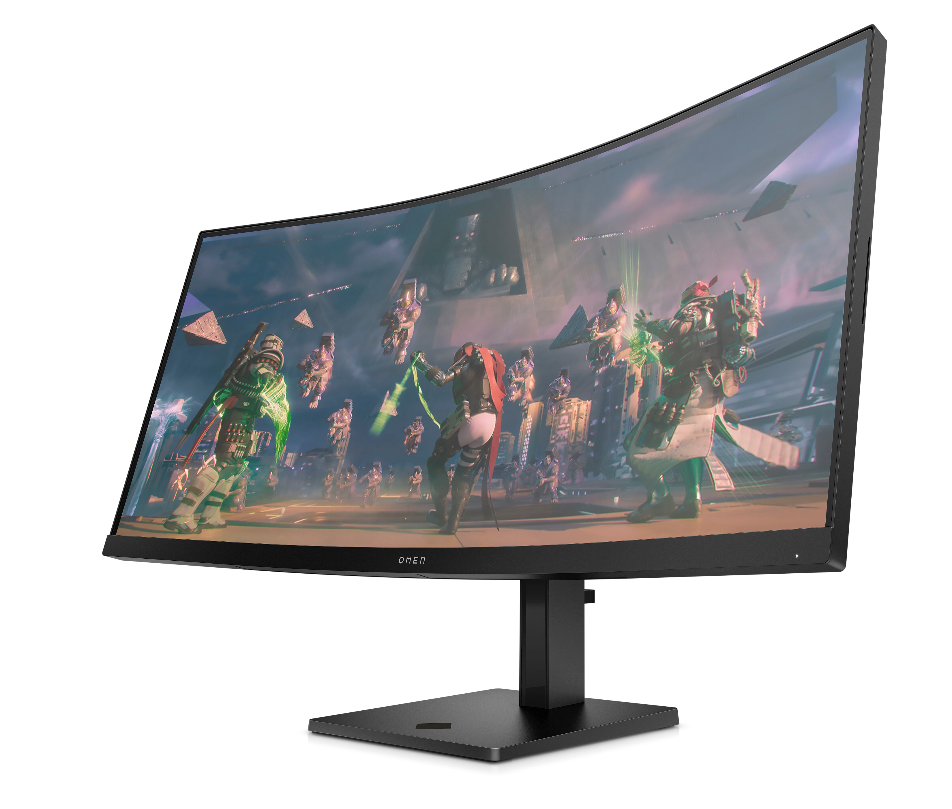 Recondicionado - Grade A - Monitor PC Gaming 34" (86,4 cm) HP OMEN 34c Curvo, 165 Hz, WQHD, áudio integrado, AMD FreeSync Premium Preto-4