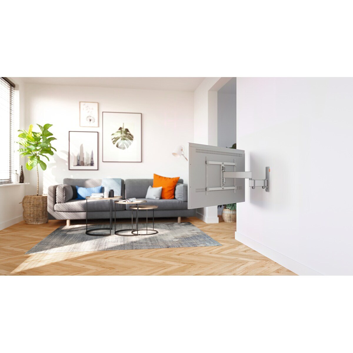 Recondicionado - Grade B - Suporte de Parede Giratório até 180º Vogel's TVM 3645 para TV de 40" a 77" até 35 kg - Branco Branco-3