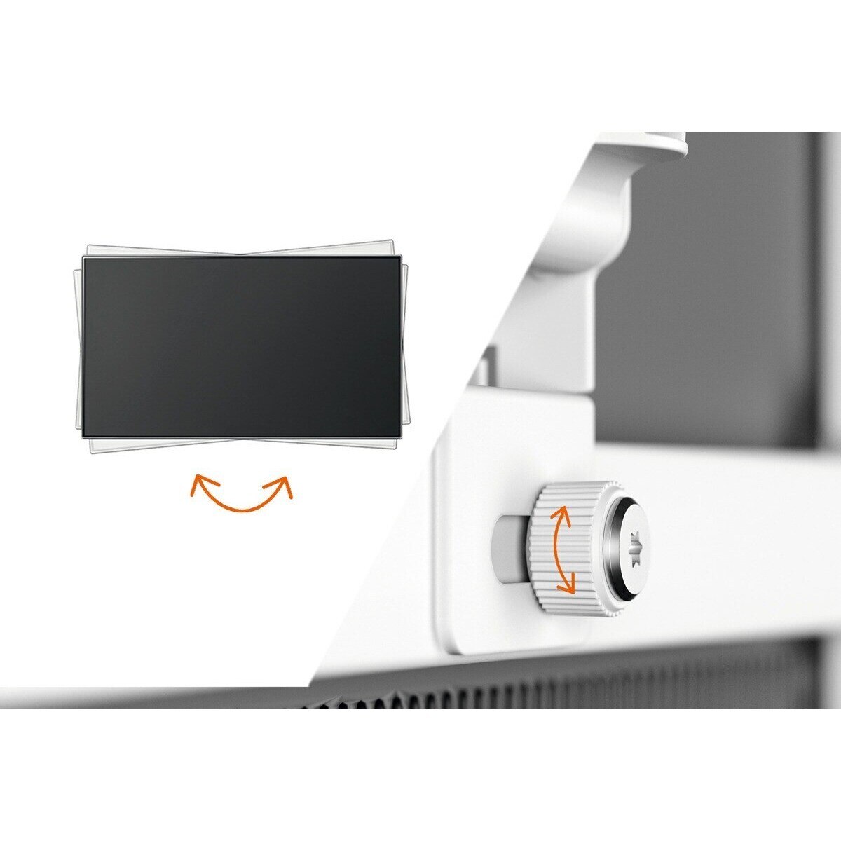 Recondicionado - Grade B - Suporte de Parede Giratório até 180º Vogel's TVM 3645 para TV de 40" a 77" até 35 kg - Branco Branco-4