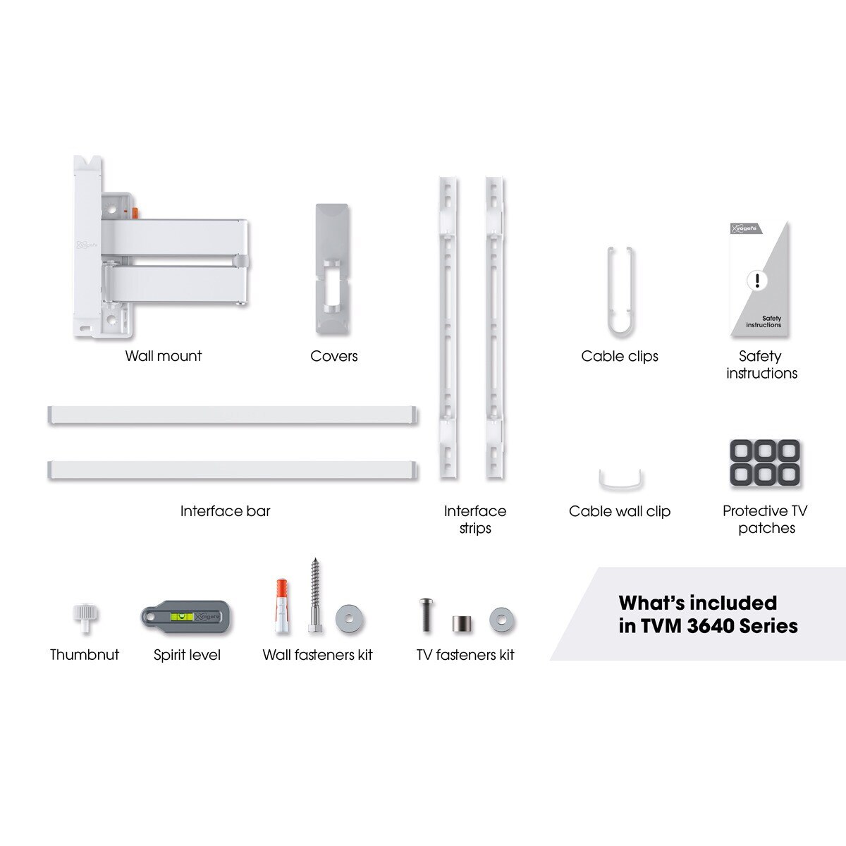 Recondicionado - Grade B - Suporte de Parede Giratório até 180º Vogel's TVM 3645 para TV de 40" a 77" até 35 kg - Branco Branco-7