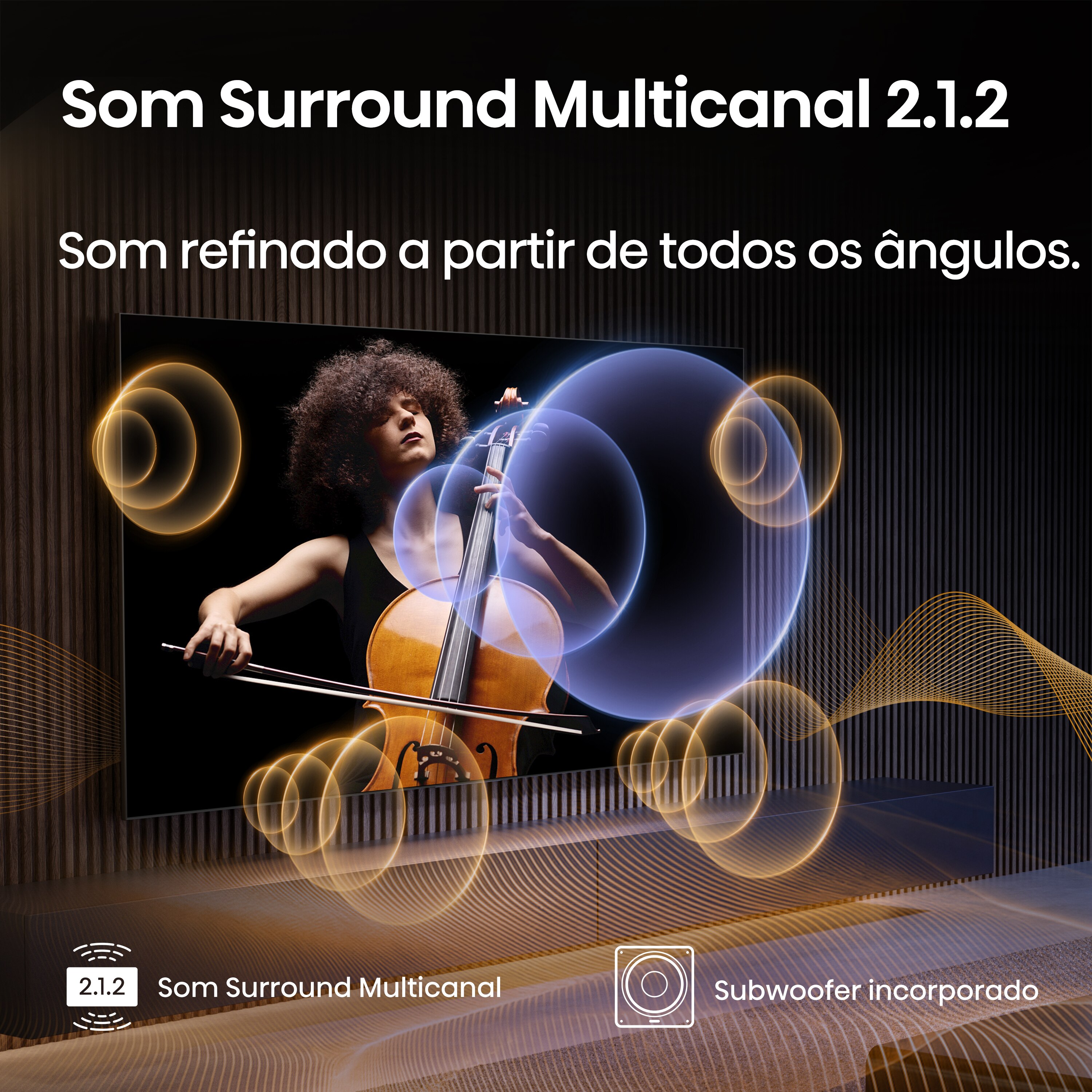 Recondicionado - Grade A - TV MiniLED 164 cm (65") Hisense 65U7Q Pro, UHD 4K, Smart TV Alumínio/Cinzento-carvão-7