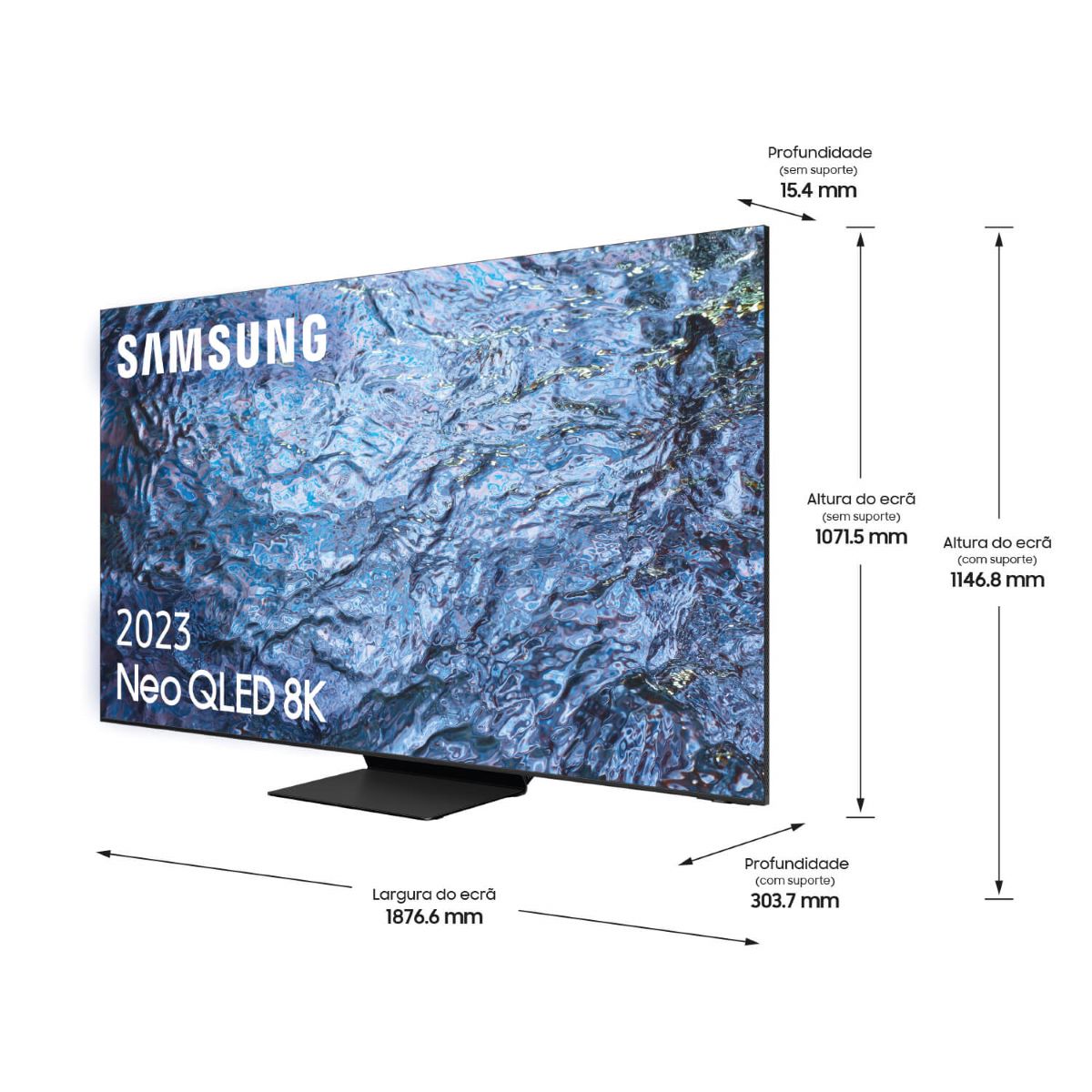 Recondicionado - Grade A - TV Samsung 8K 85" Neo QLED Smart TV QN900C 2023 Preto-10