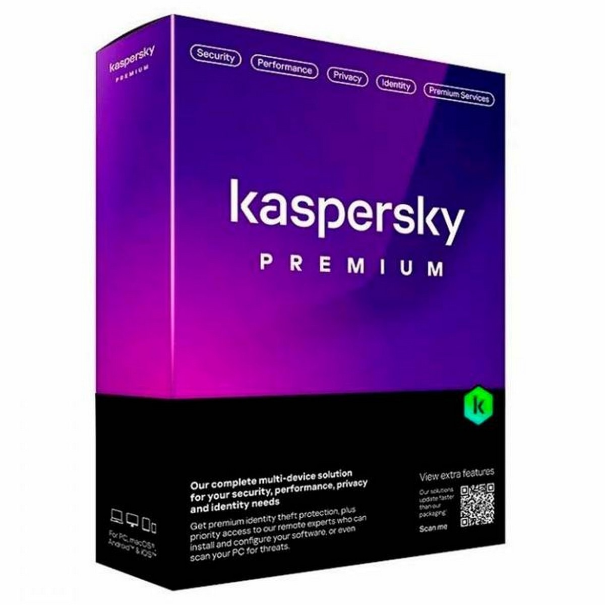 Imagem 0 de Software Antivírus Kaspersky Premium PT - 5 Dispositivos, 1 Ano