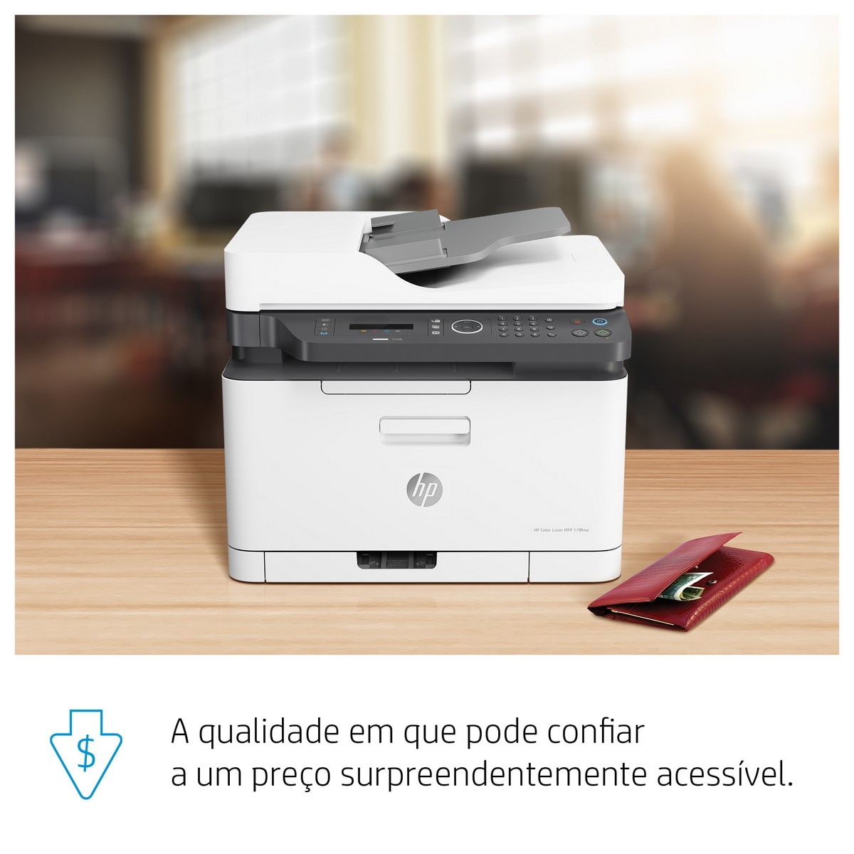 Impressora Multifunções HP Cor Laser 179fnw Fax Wi-Fi Branco-6