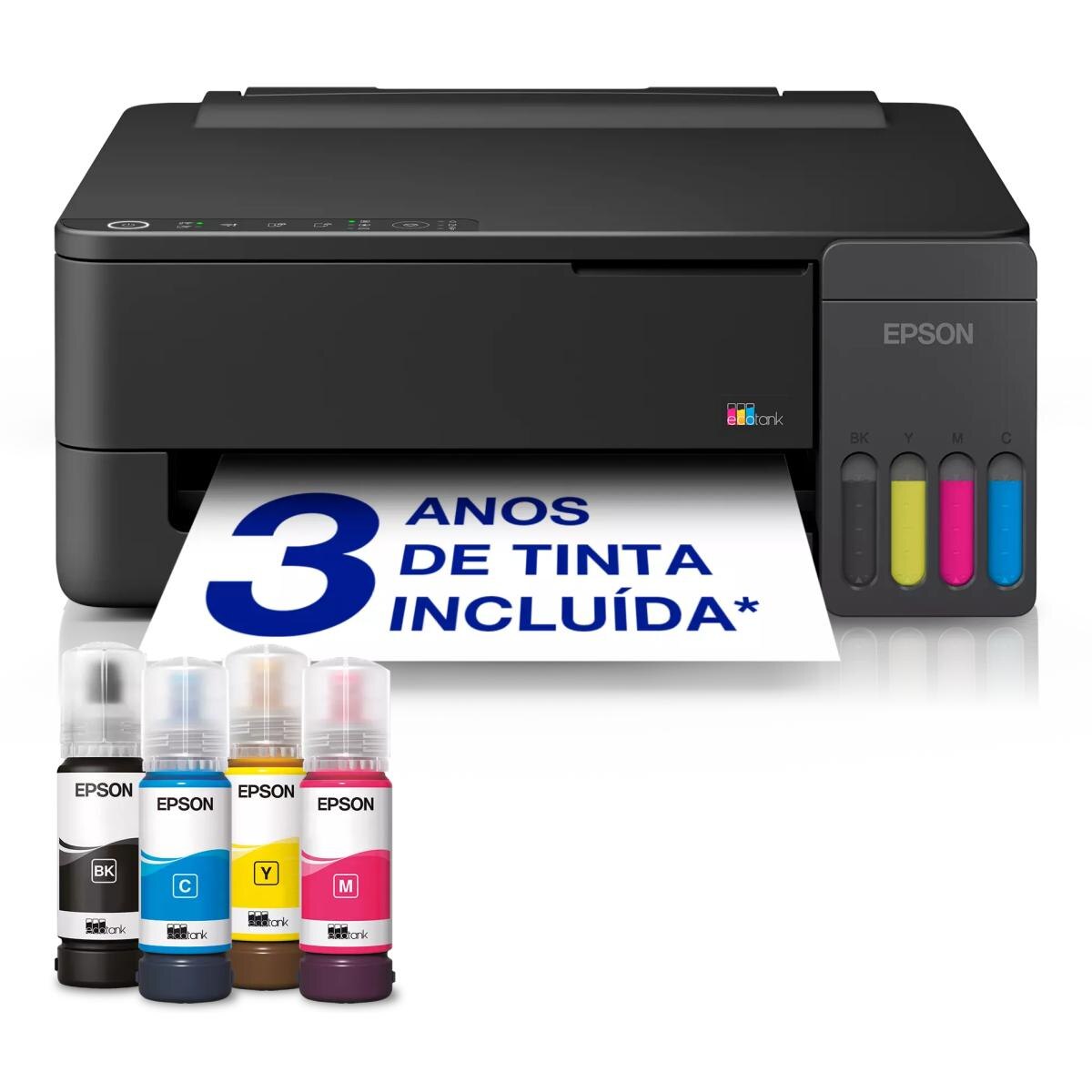Impressora Jato de Tinta Epson EcoTank ET-1910 - Impressão - Duplex Manual, Wireless Preto-3