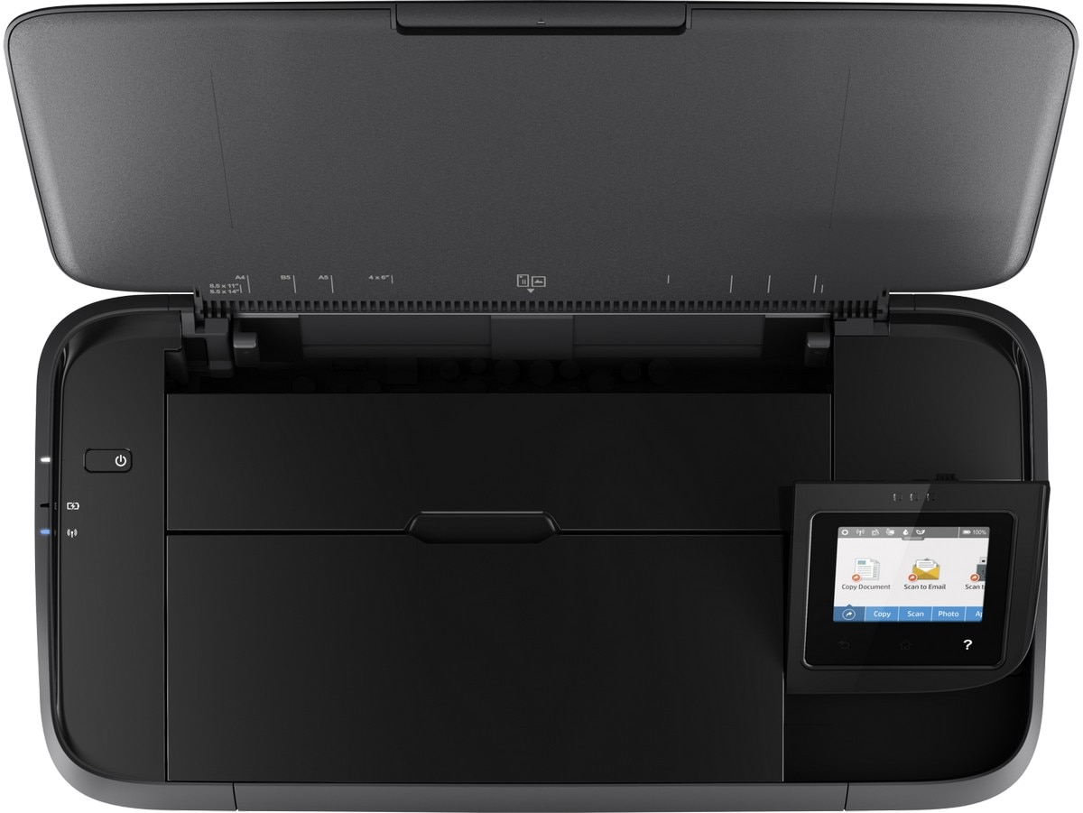 Impressora Multifunções HP Officejet 250 Mobile AiO , Ecrã Gráfico a cores, USB, wifi, CZ992A Preto-7