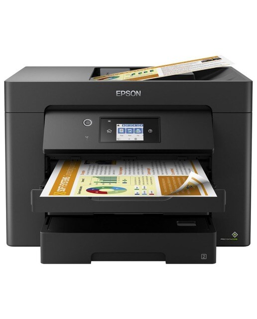 Imagem 0 de Impressora Epson Multifunções Workforce WF-7830DTWF, Wi-Fi Duplex Fax - Preto