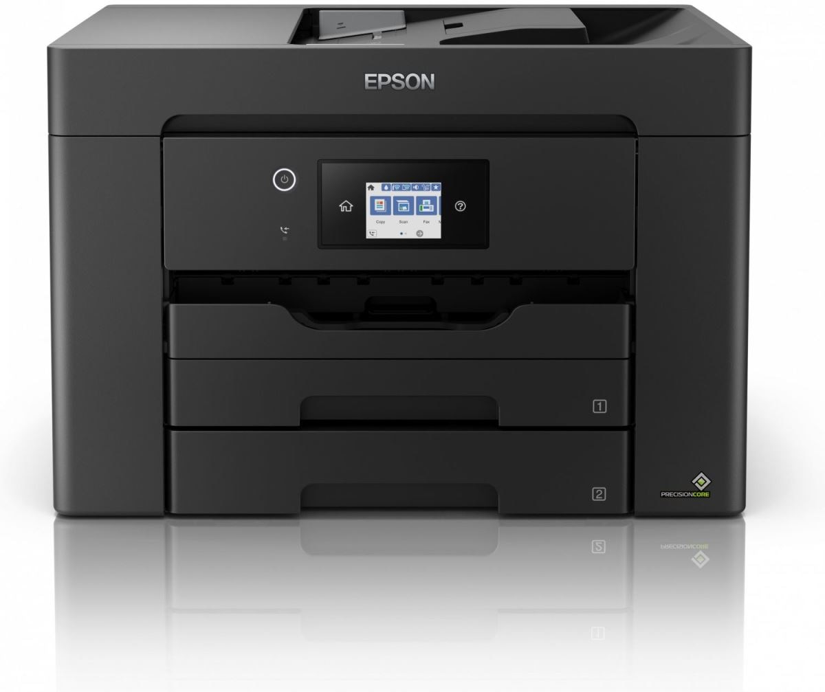Impressora Epson Multifunções Workforce WF-7830DTWF, Wi-Fi Duplex Fax - Preto Preto-2
