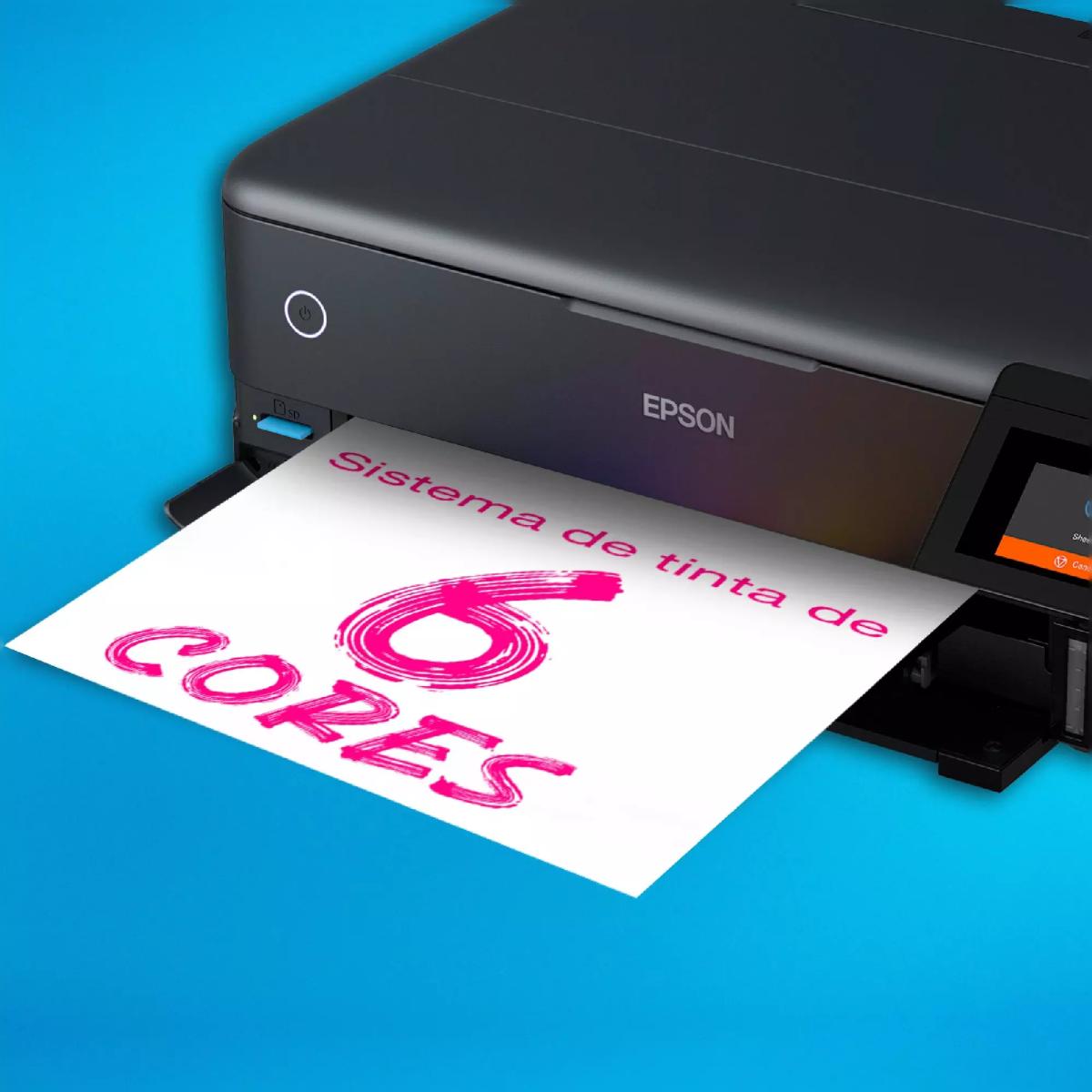 Impressora Multifunções Recarregável Epson EcoTank ET-8550, Ethernet e Wi-Fi Preto-5