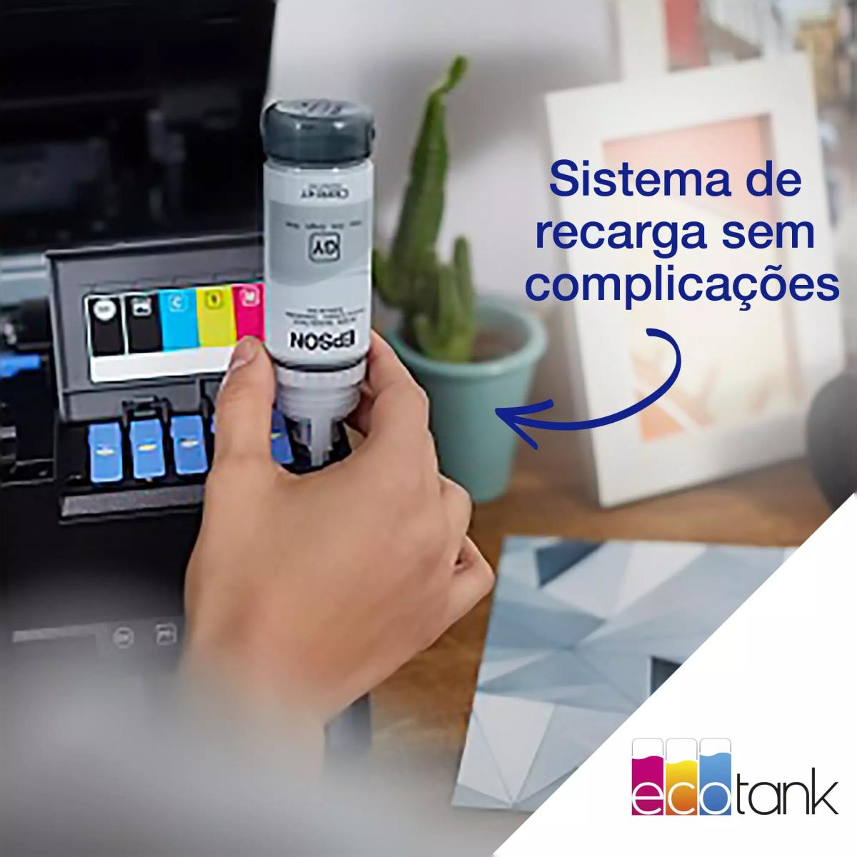 Impressora Multifunções Recarregável Epson EcoTank ET-8550, Ethernet e Wi-Fi Preto-6
