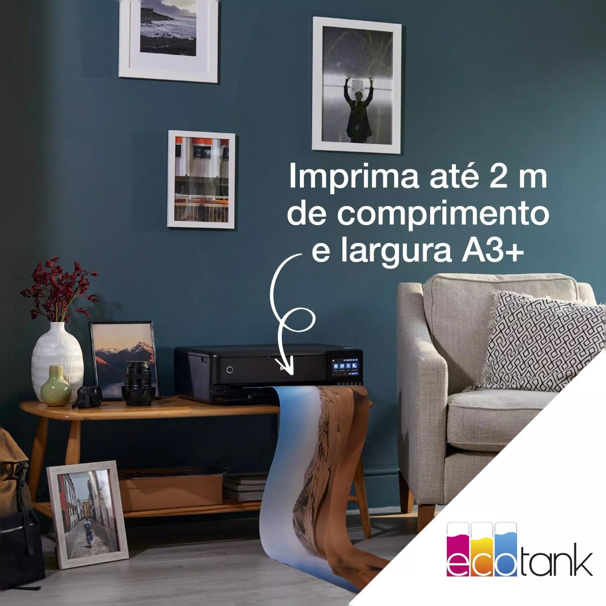 Impressora Multifunções Recarregável Epson EcoTank ET-8550, Ethernet e Wi-Fi Preto-7