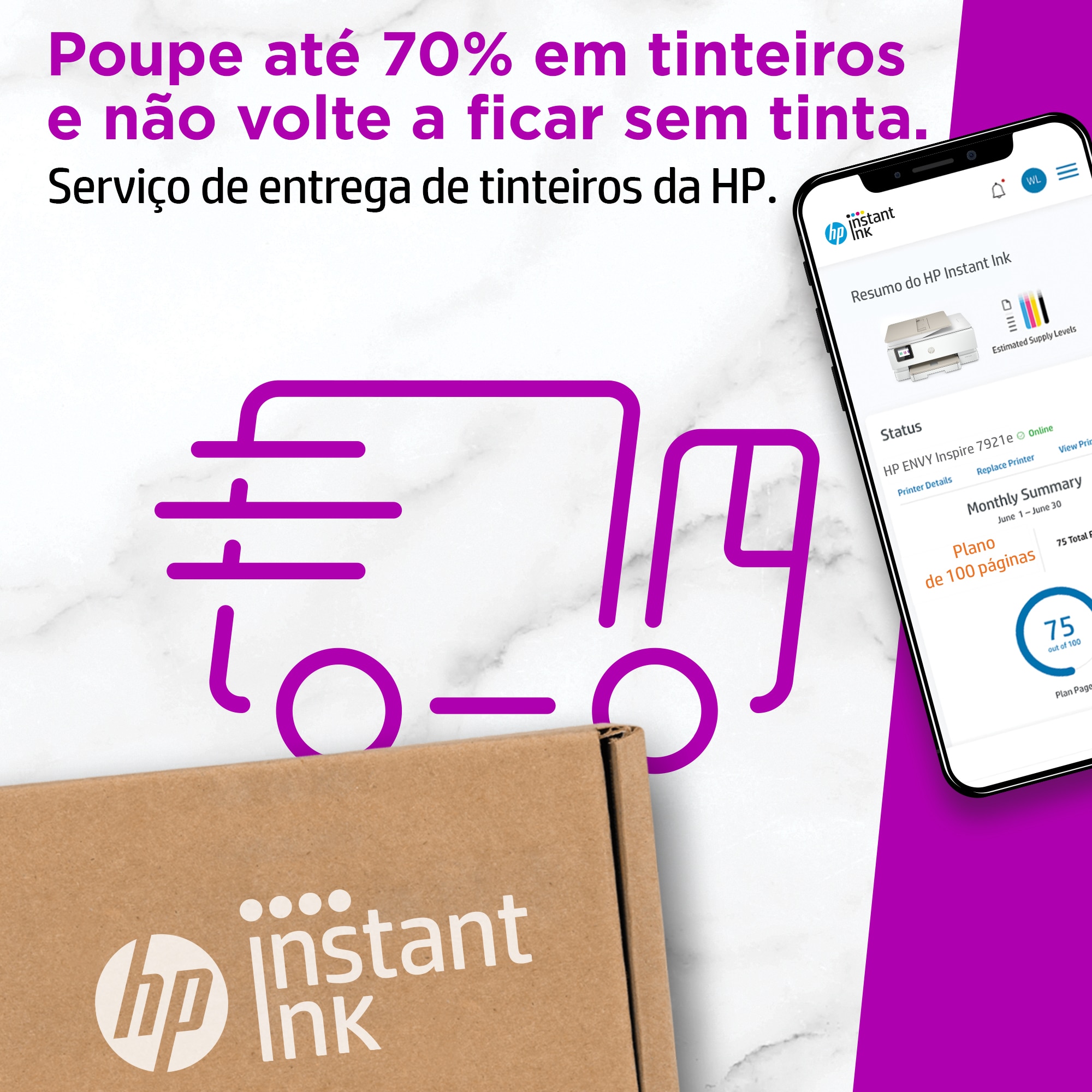 Impressora Multifunções HP ENVY Inspire 7921e, Ecrã Tátil, Wireless, Instant Ink 2H2P6B Azul / Branco-9