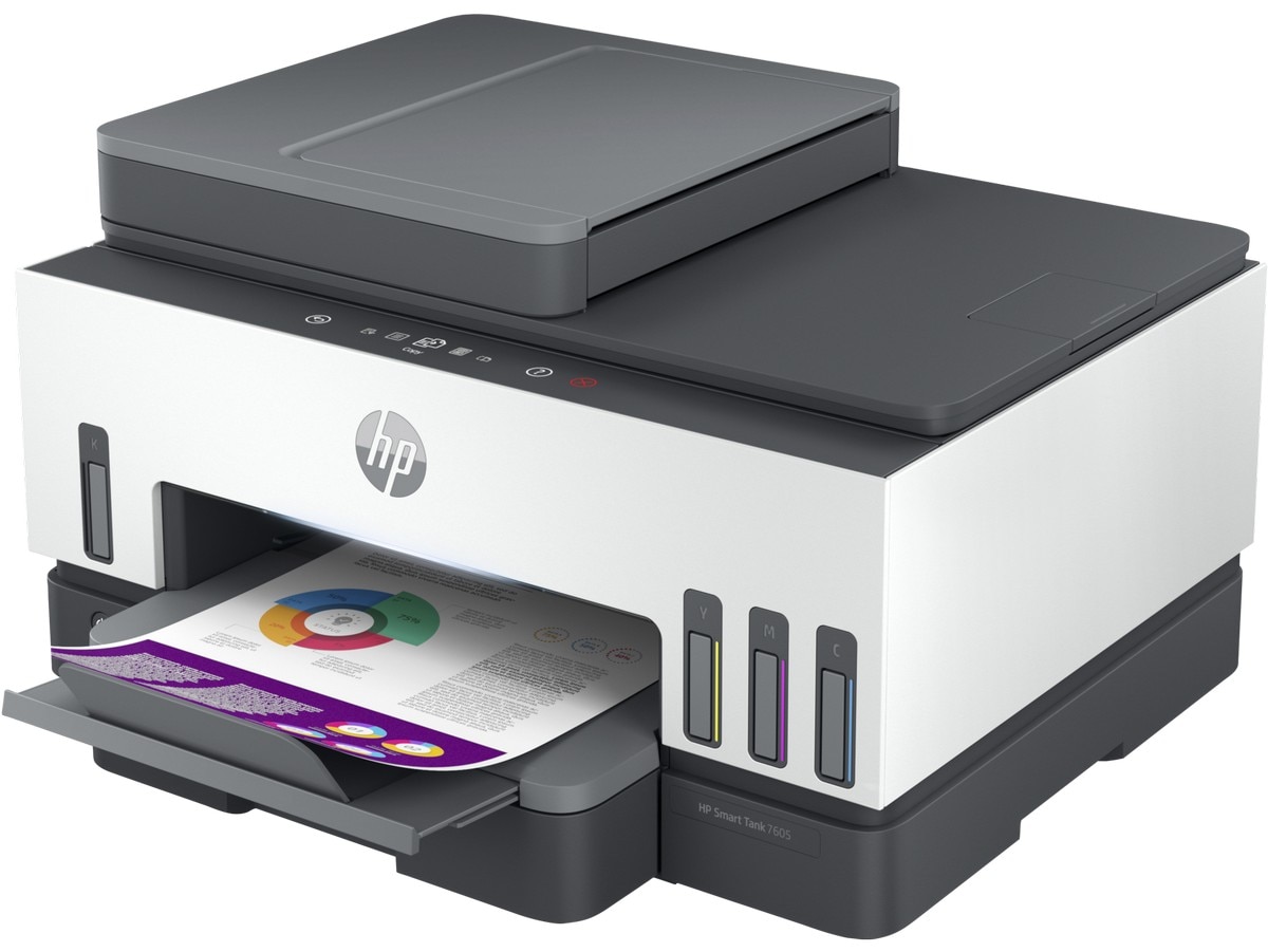 Impressora HP Smart Tank 7605 28C02A Multifunções, Jato de Tinta e Wi-Fi Branco / Preto-2