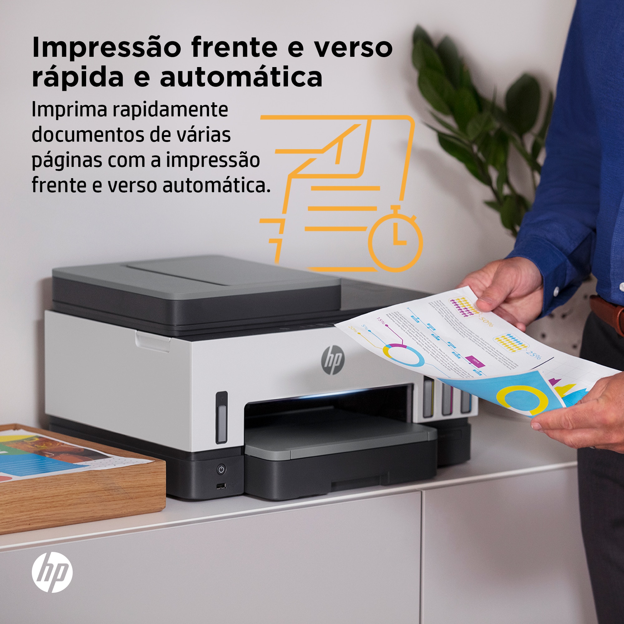 Impressora HP Smart Tank 7605 28C02A Multifunções, Jato de Tinta e Wi-Fi Branco / Preto-7