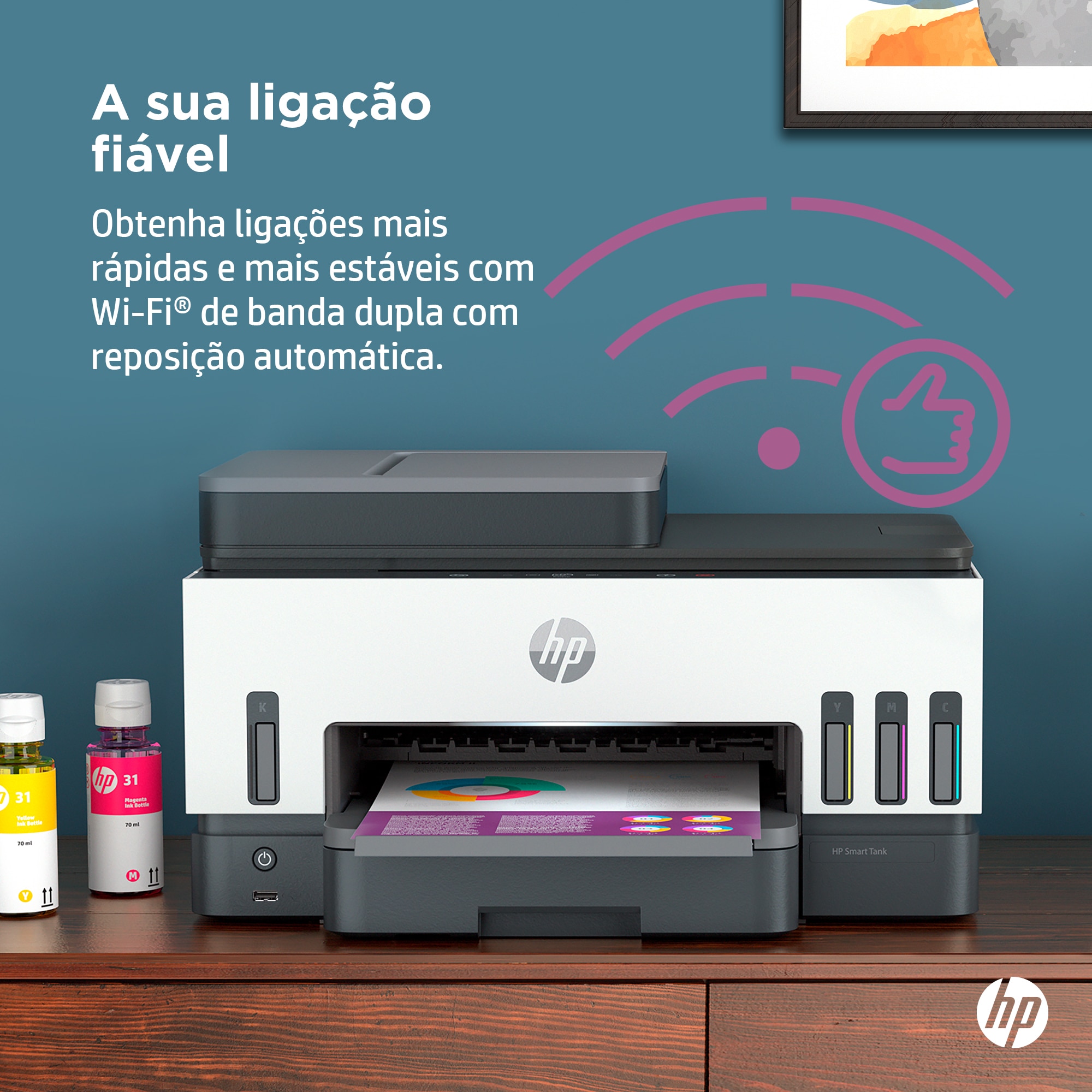 Impressora HP Smart Tank 7605 28C02A Multifunções, Jato de Tinta e Wi-Fi Branco / Preto-11