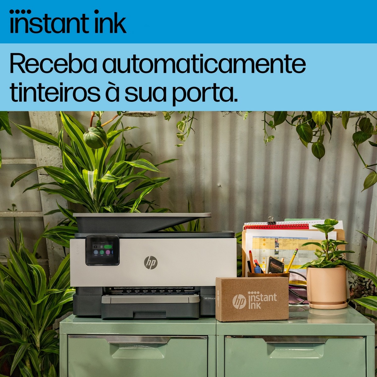 Impressora Multifuncional HP OfficeJet Pro 9122e, Fax, Wi-Fi Branco-4