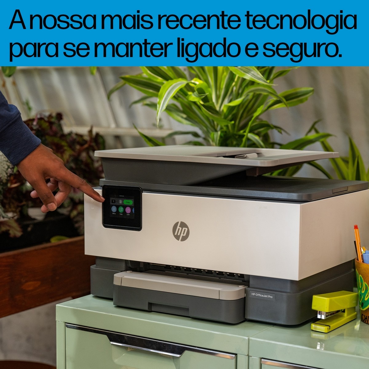 Impressora Multifuncional HP OfficeJet Pro 9122e, Fax, Wi-Fi Branco-5