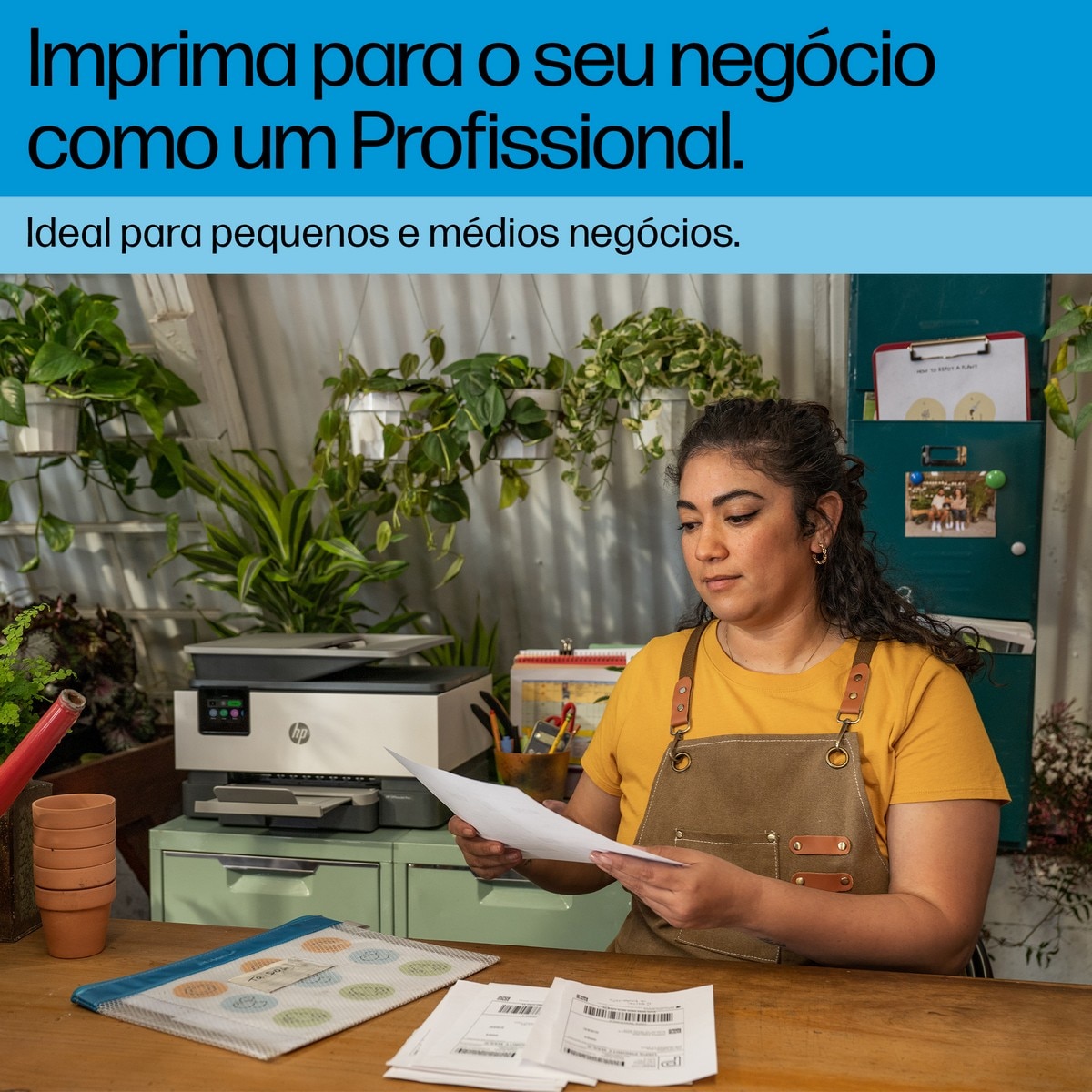 Impressora Multifuncional HP OfficeJet Pro 9122e, Fax, Wi-Fi Branco-6