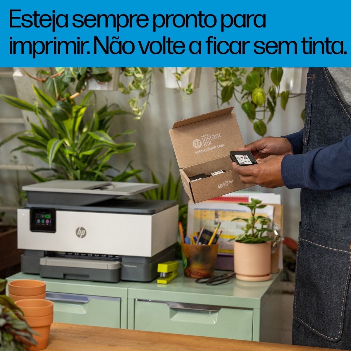 Impressora Multifuncional HP OfficeJet Pro 9122e, Fax, Wi-Fi Branco-8