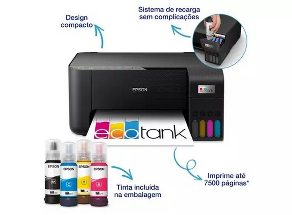 Impressora Multifunções Ecotank ET-2860 - Preto 2