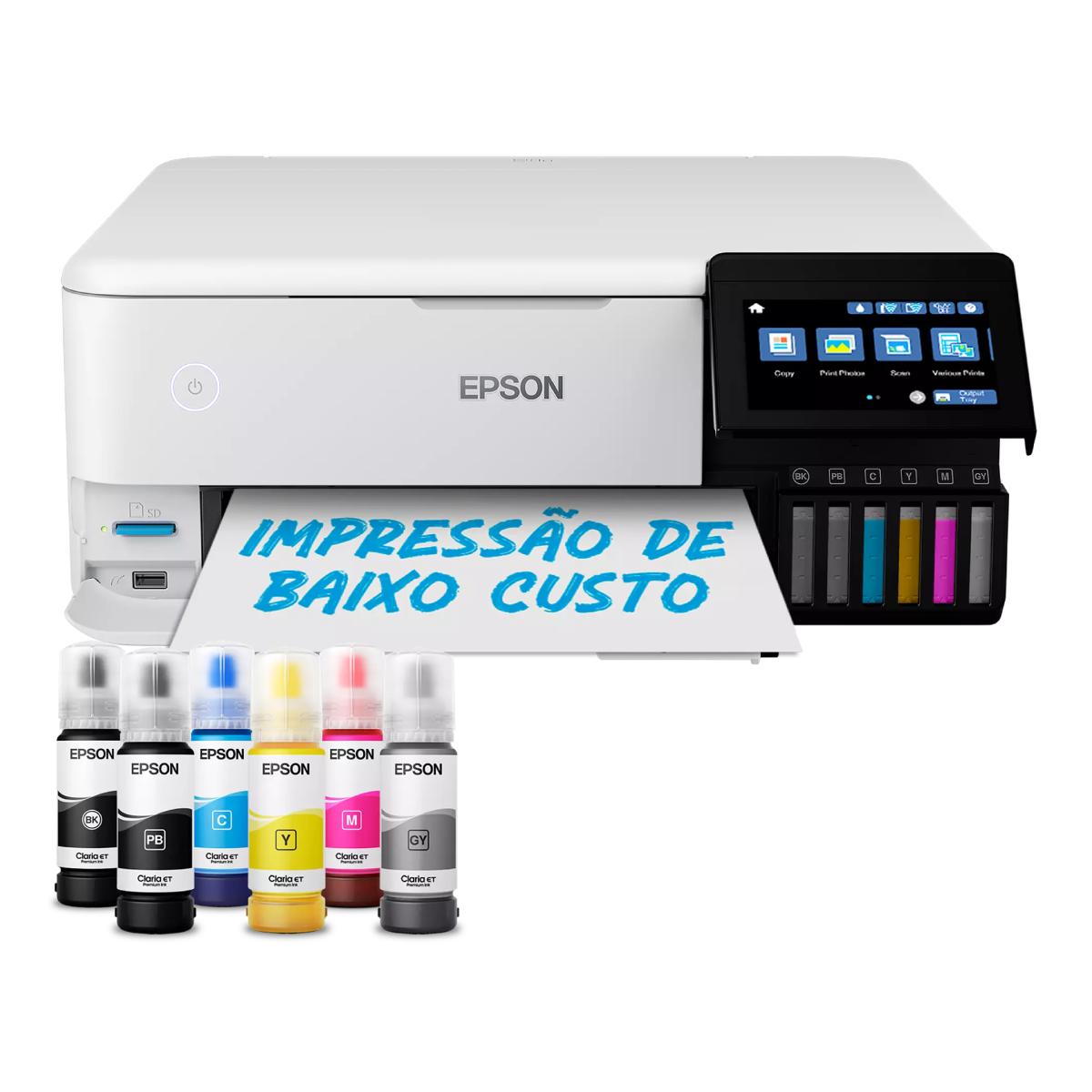 Imagem 0 de Impressora Multifunçõs Recarregável Epson EcoTank ET-8500 Wi-Fi