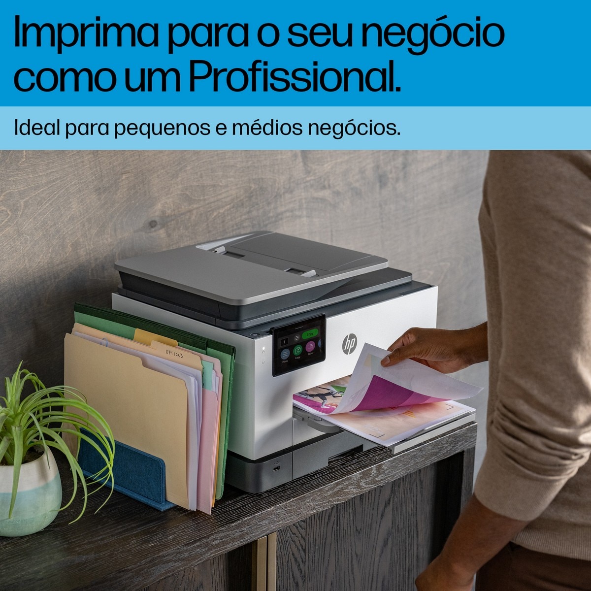 Impressora Multifuncional HP OfficeJet Pro 9132e, Fax, Wi-Fi 4