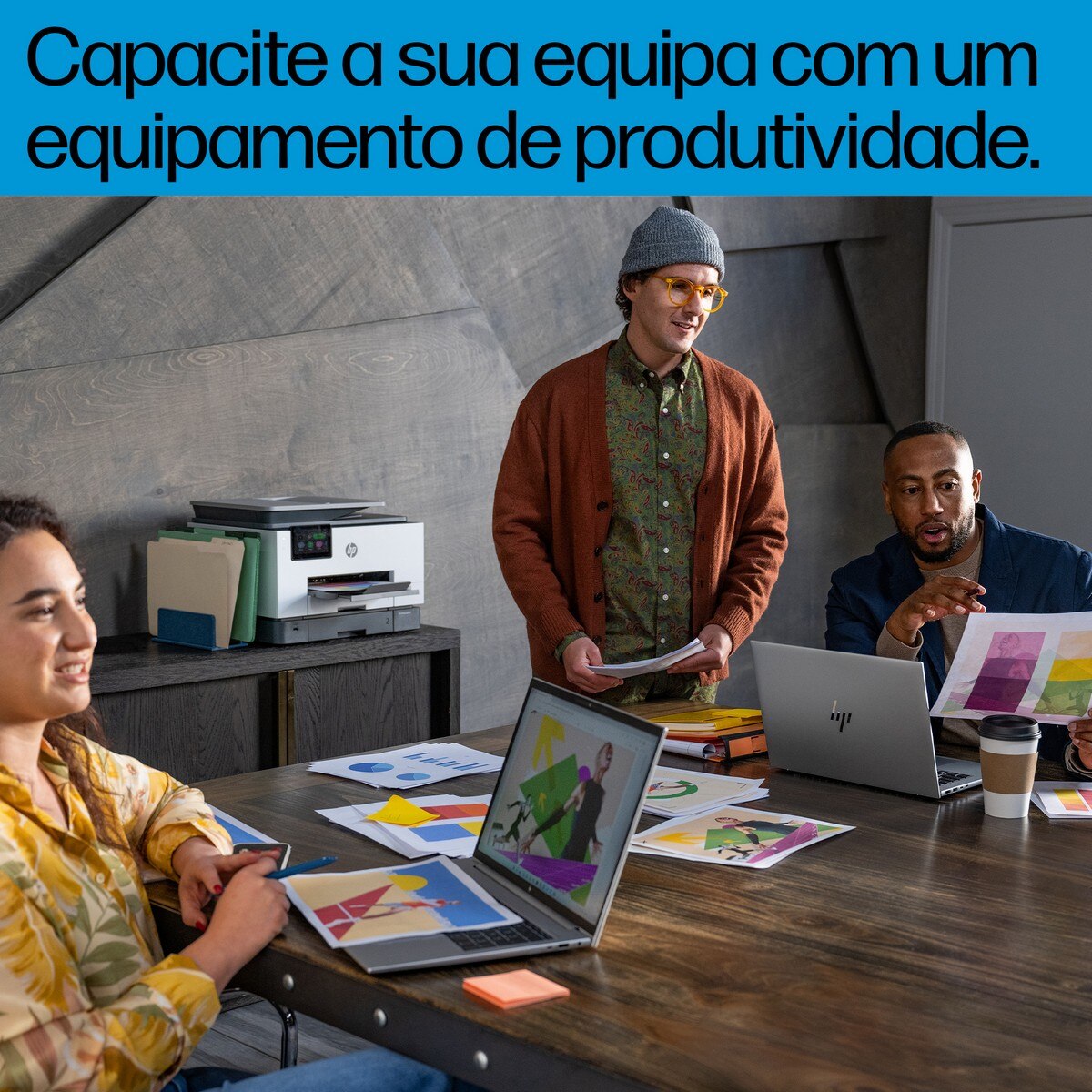Impressora Multifuncional HP OfficeJet Pro 9132e, Fax, Wi-Fi 6