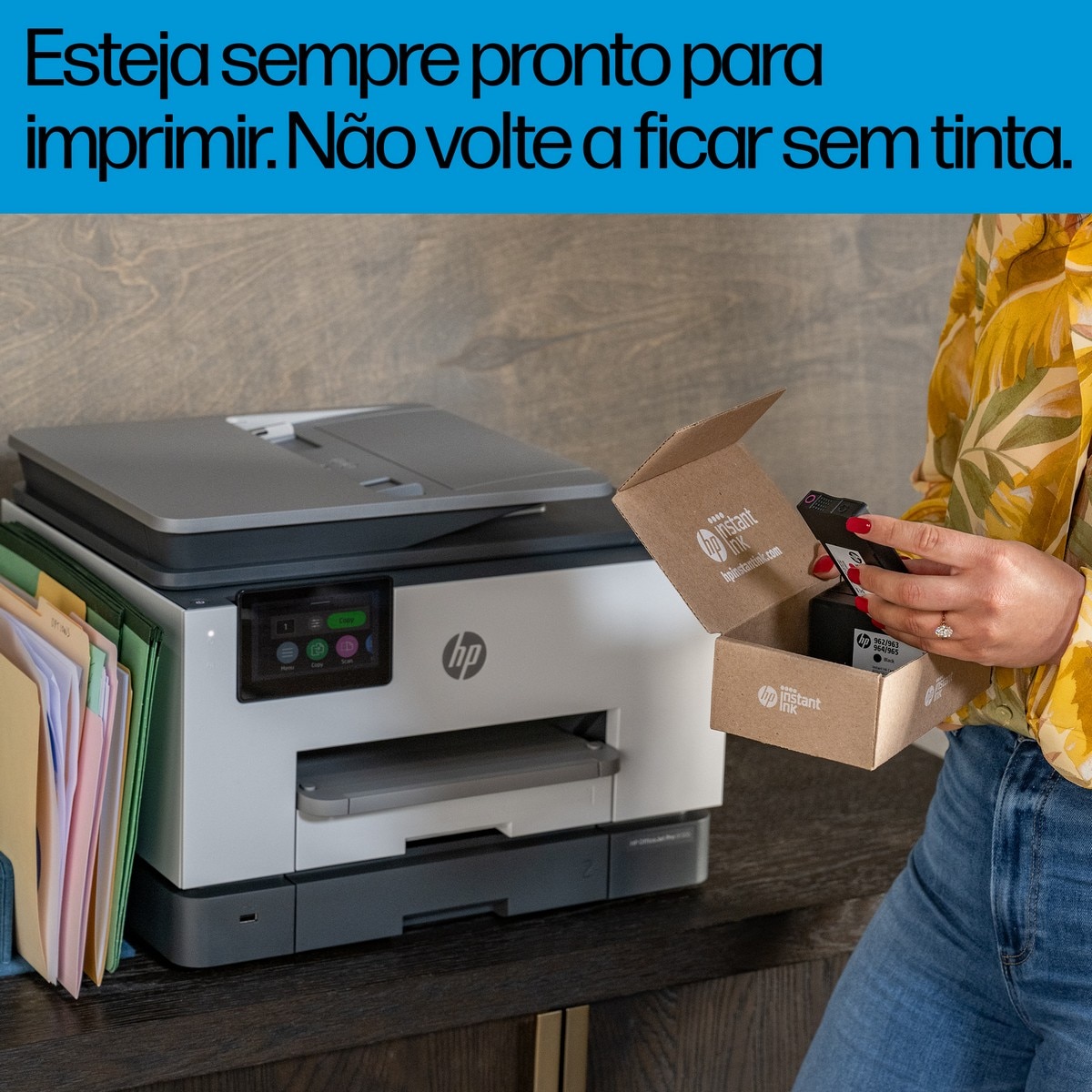Impressora Multifuncional HP OfficeJet Pro 9132e, Fax, Wi-Fi 8