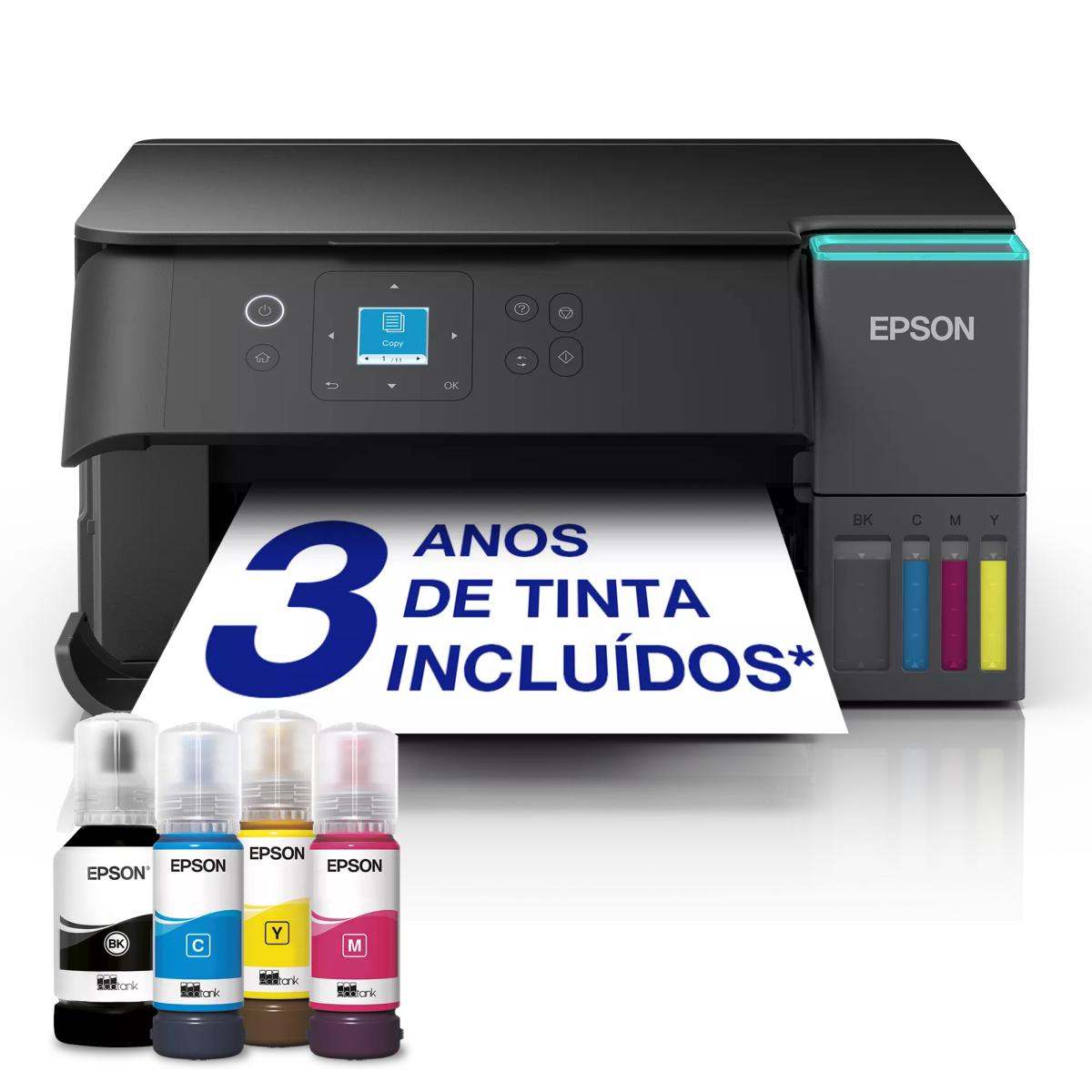 Impressora Multifunções EcoTank ET-2950 A4 com Reservatório Tinta, Ligação Wi-Fi e AirPrint, com Digitalização, Cópia, Impressão Frente e Verso Preto-3