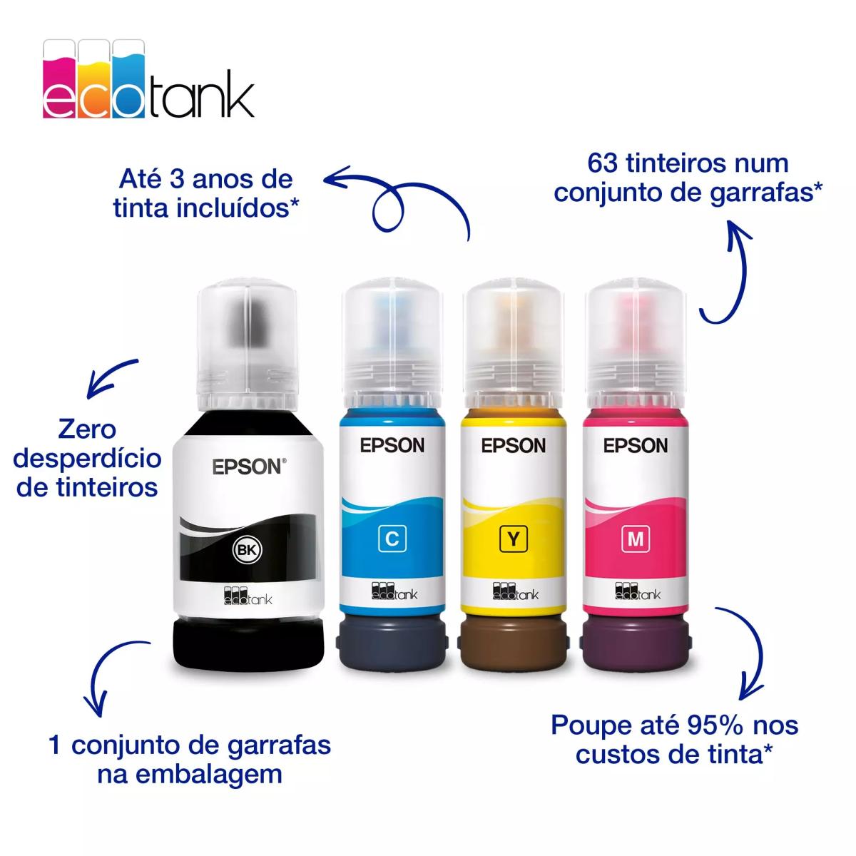 Impressora Multifunções EcoTank ET-2950 A4 com Reservatório Tinta, Ligação Wi-Fi e AirPrint, com Digitalização, Cópia, Impressão Frente e Verso Preto-5