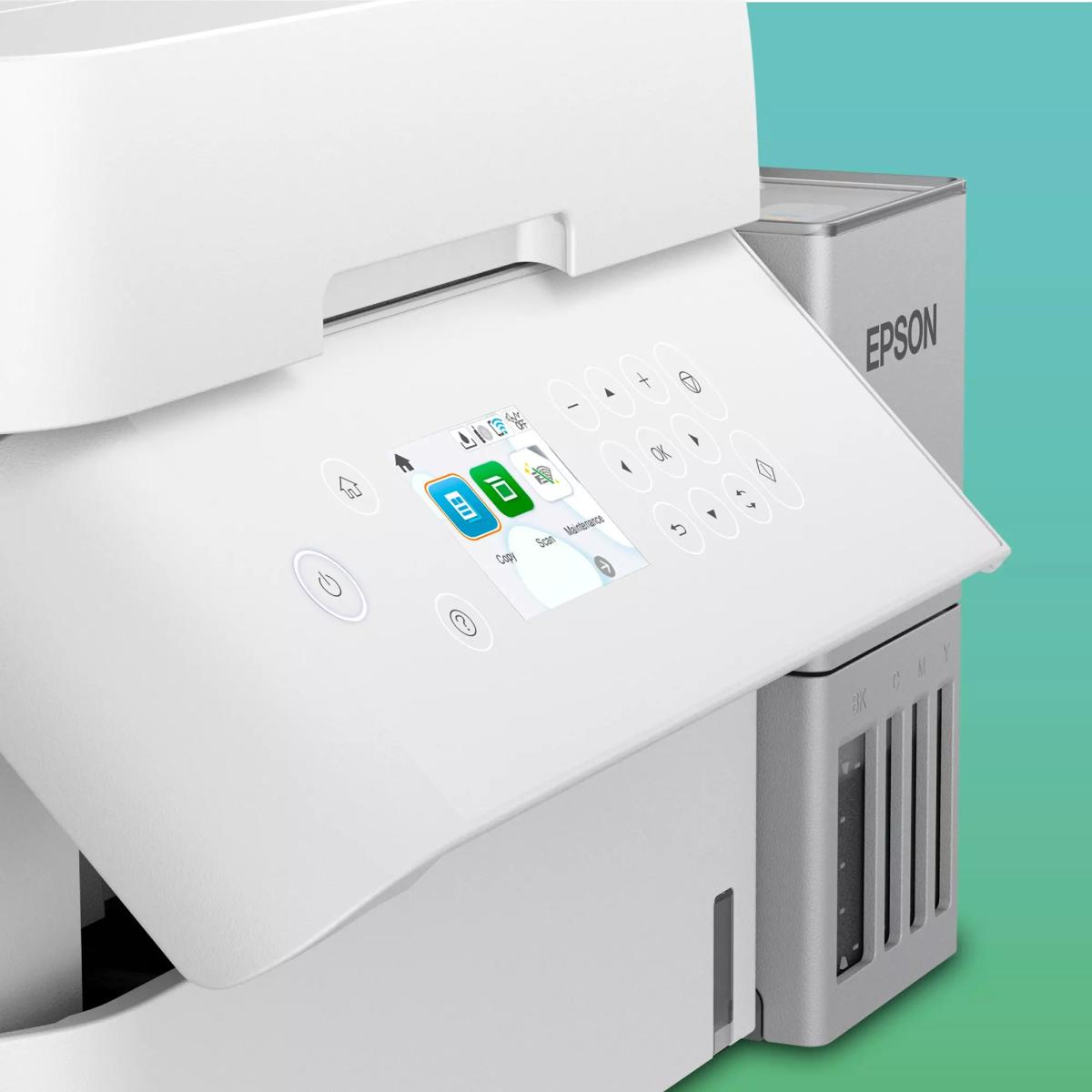 Impressora Mutifunções Epson Recarregável com Tinta Epson EcoTank ET-3956, ADF e Wi-Fi Branco-5