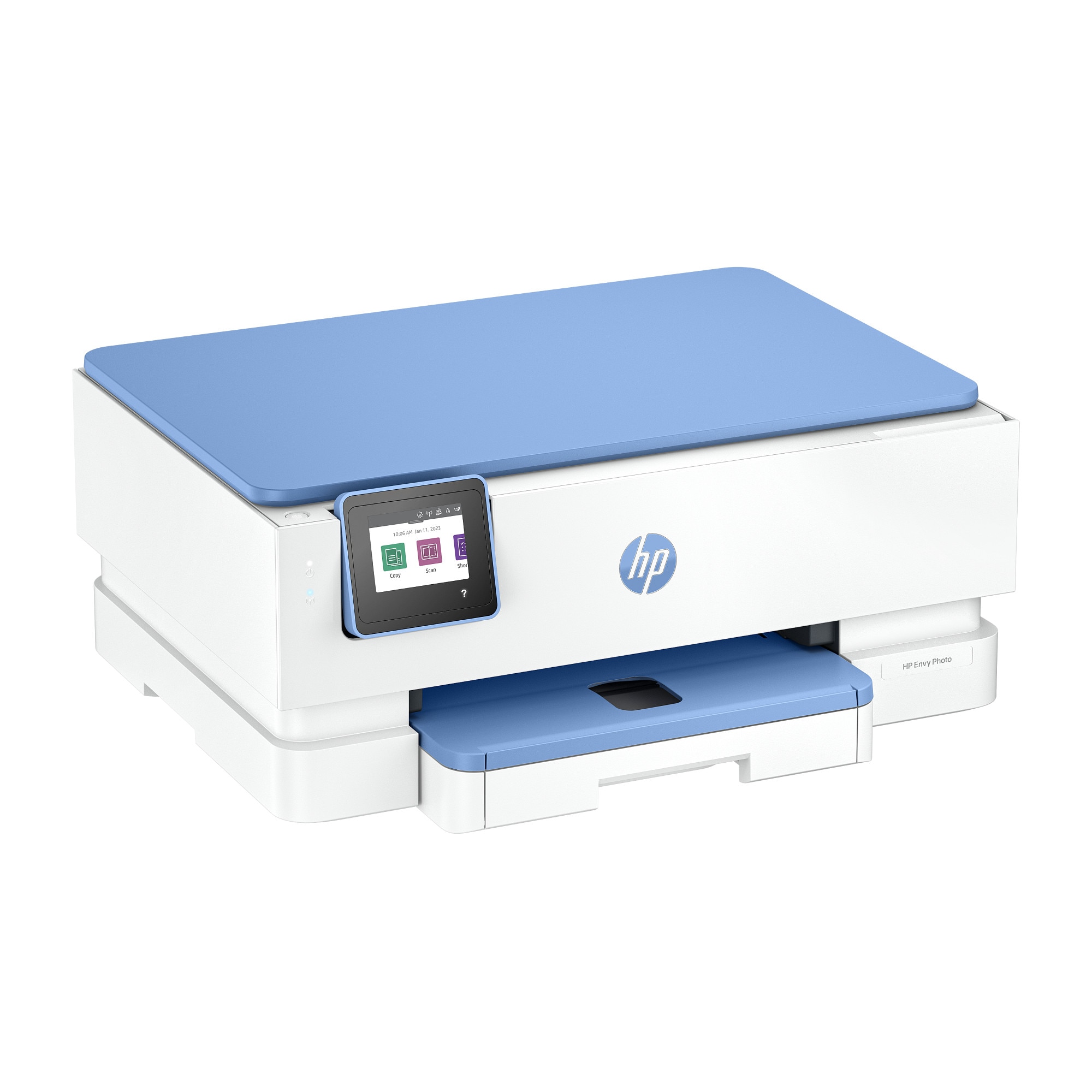 Impressora Multifunções HP Jacto Tinta Envy Photo 7231 All-in-One - Branco e Azul Branco / Azul-3