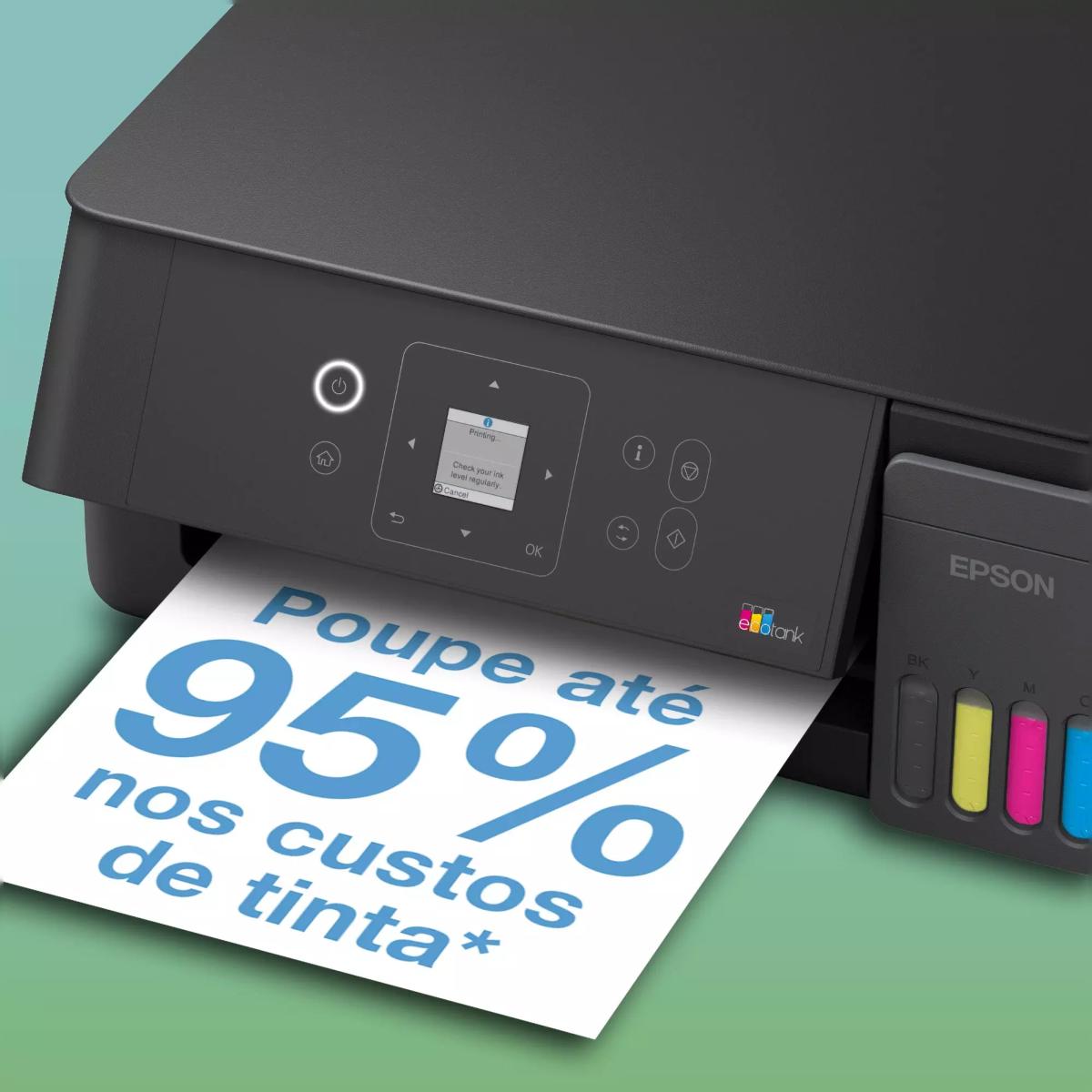 Impressora Jato de Tinta Epson EcoTank ET-2920 Multifunções - Impressão, Cópia, Digitalização - Duplex Manual, Wireless Preto-8