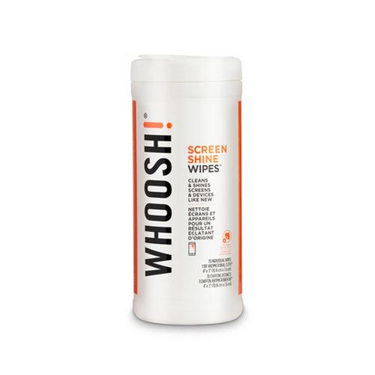Toalhetes de Limpeza Whoosh para Ecrãs - Pack 70 Toalhetes 2
