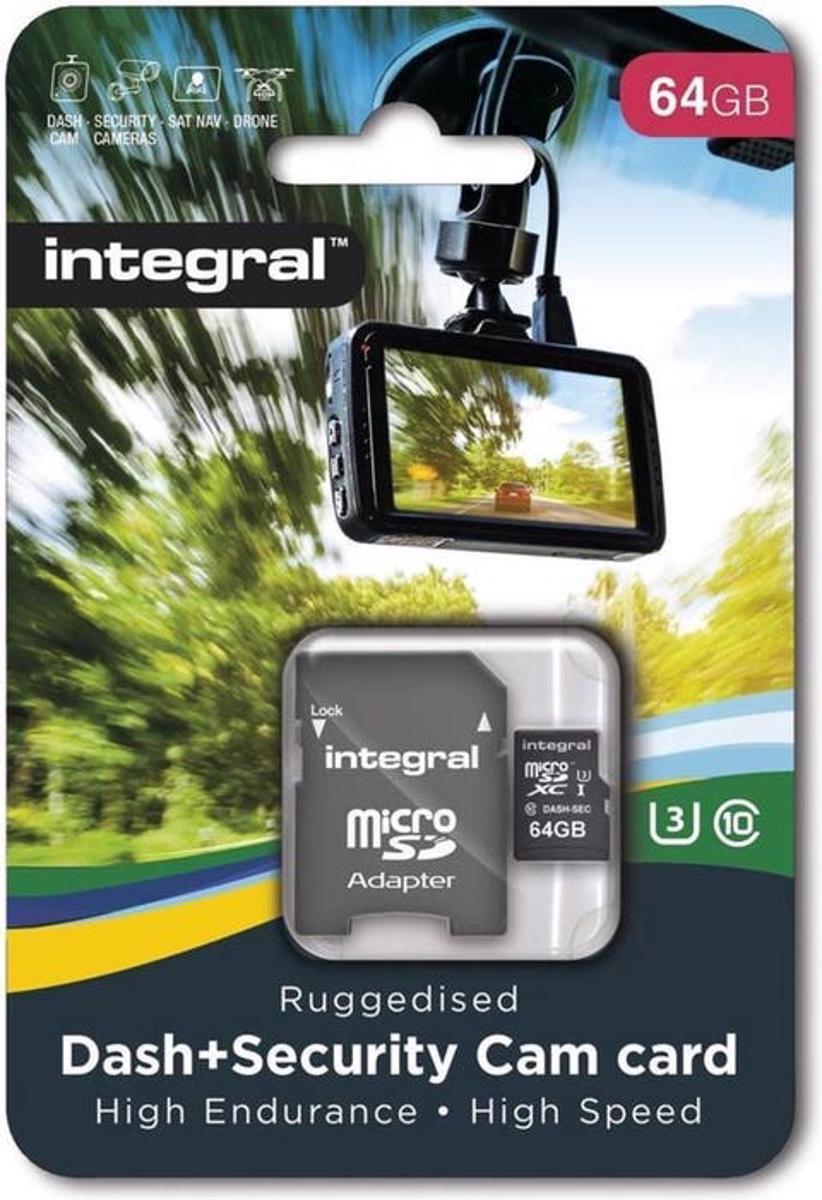 Imagem 0 de Cartão Integral Security MicroSDHC 64GB Class 10 100MB/s-60MB/s