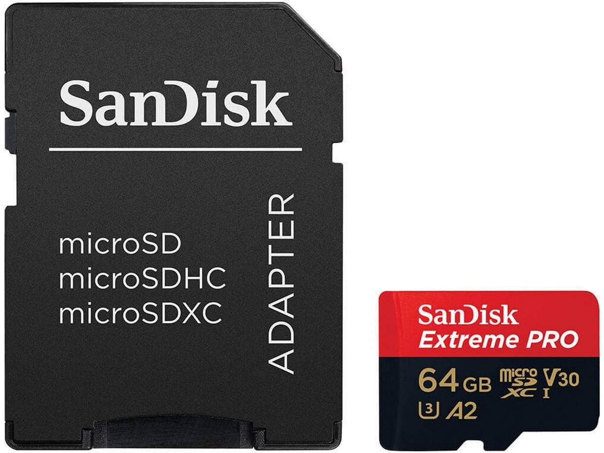 Cartão de Memória Micro SDXC Extreme PRO - 64 GB, 200 MB/s, Classe 3 Vermelho / Preto-3
