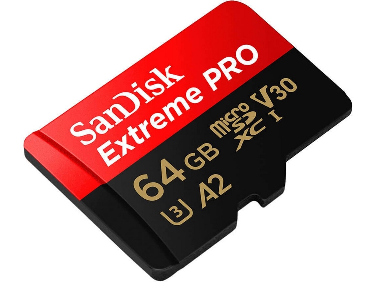 Cartão de Memória Micro SDXC Extreme PRO - 64 GB, 200 MB/s, Classe 3 Vermelho / Preto-4